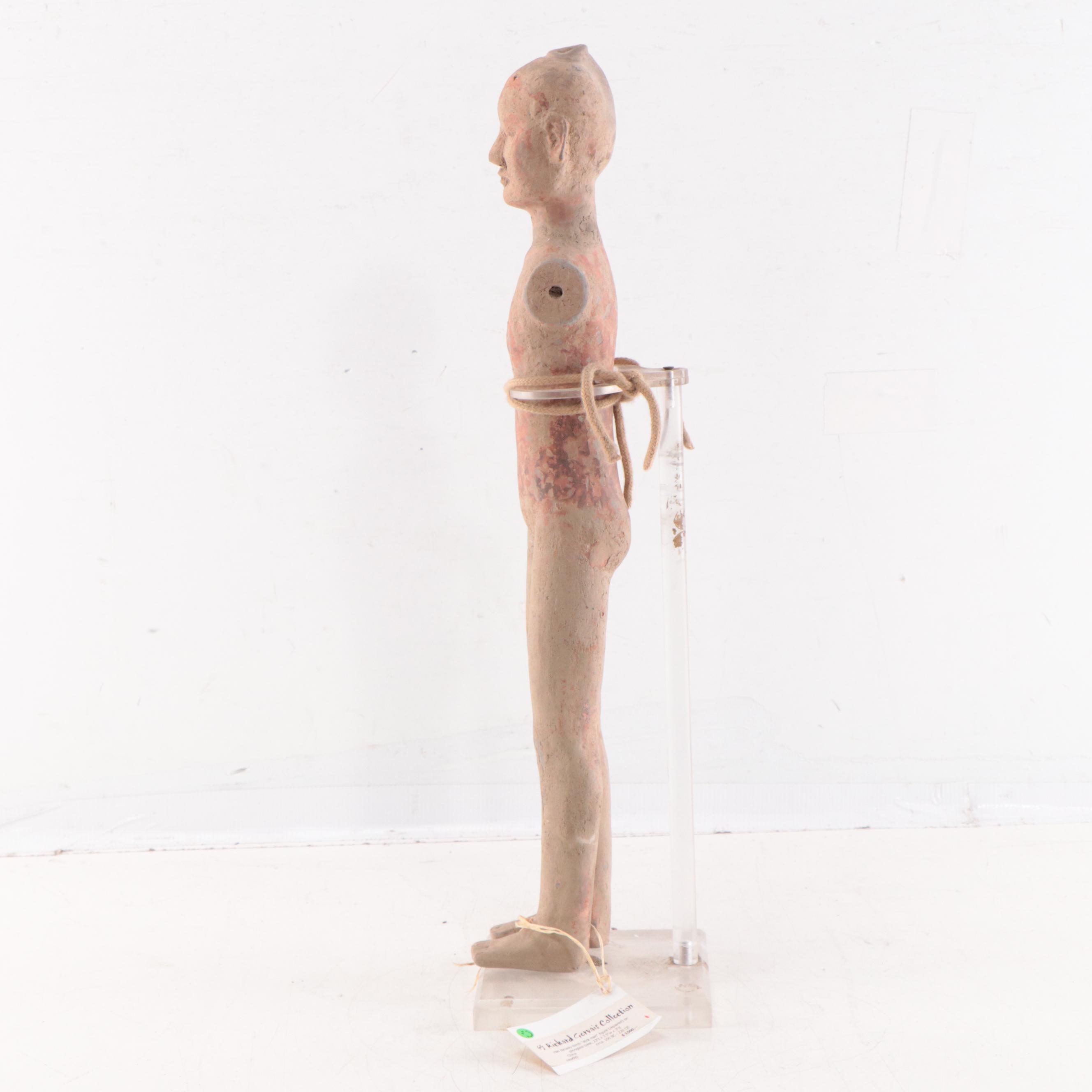 Chinese Pottery Tomb Figure, Probably Han Dynasty