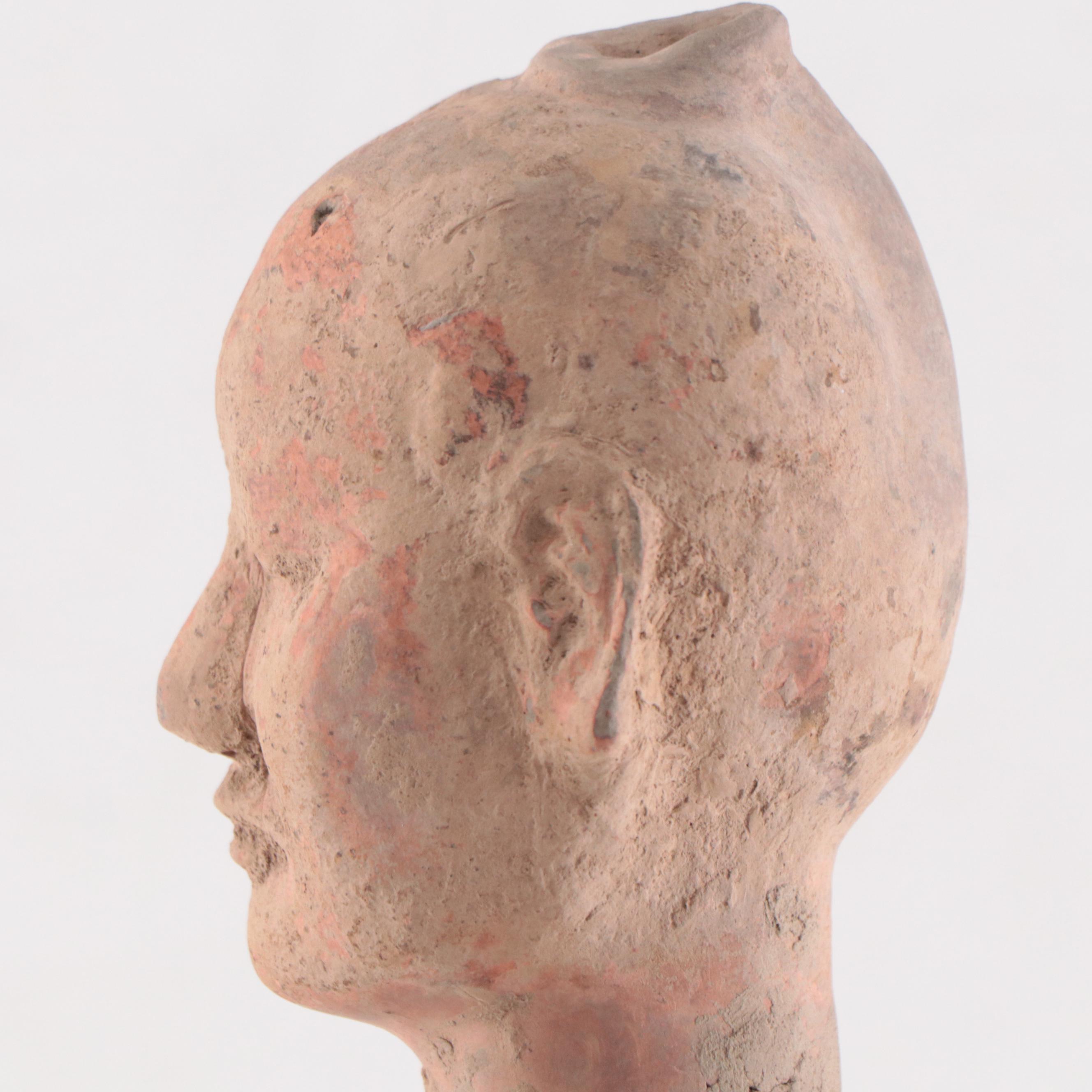 Chinese Pottery Tomb Figure, Probably Han Dynasty