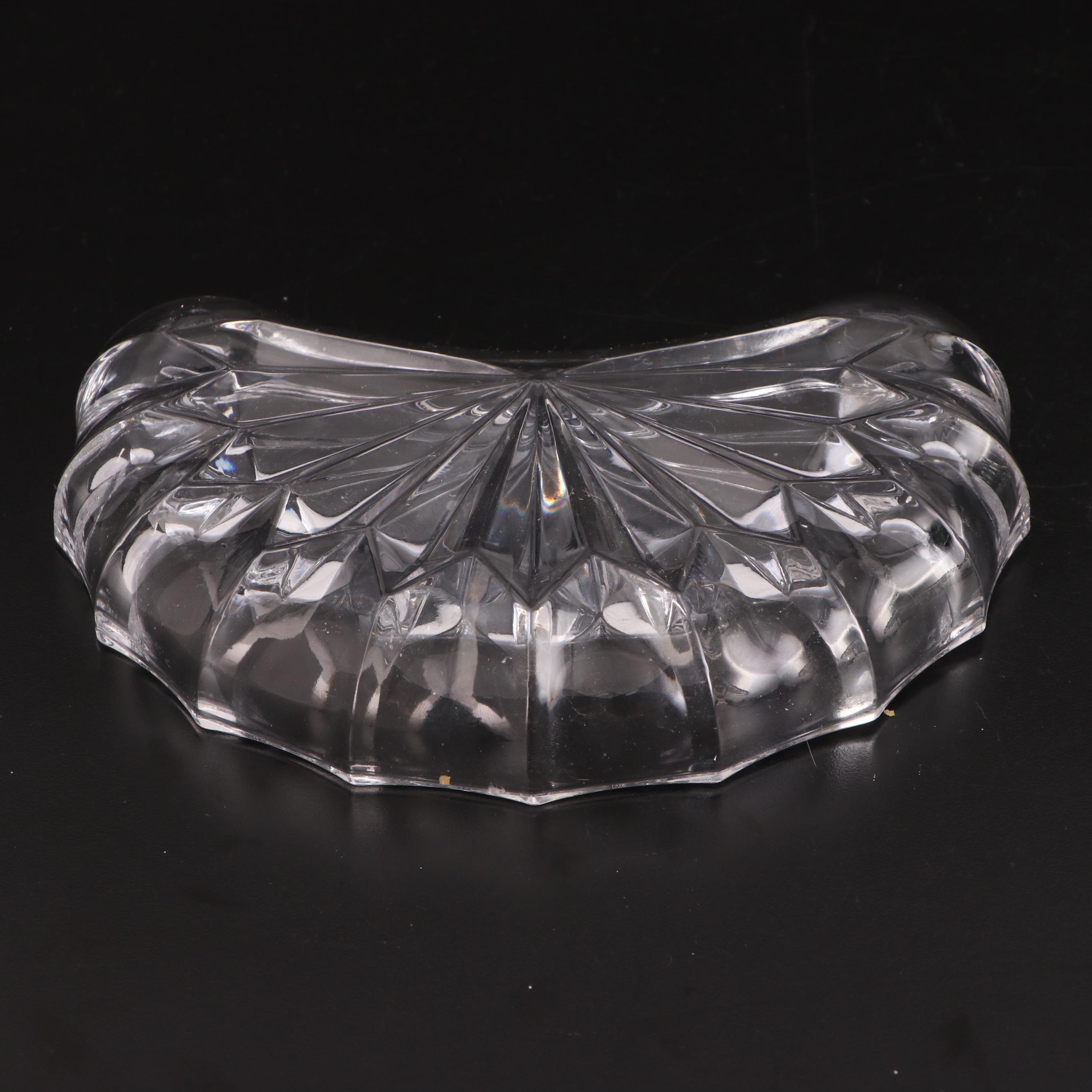 Crystal Clear Industries "Portico" Cake Plate and Plates with Other Tableware