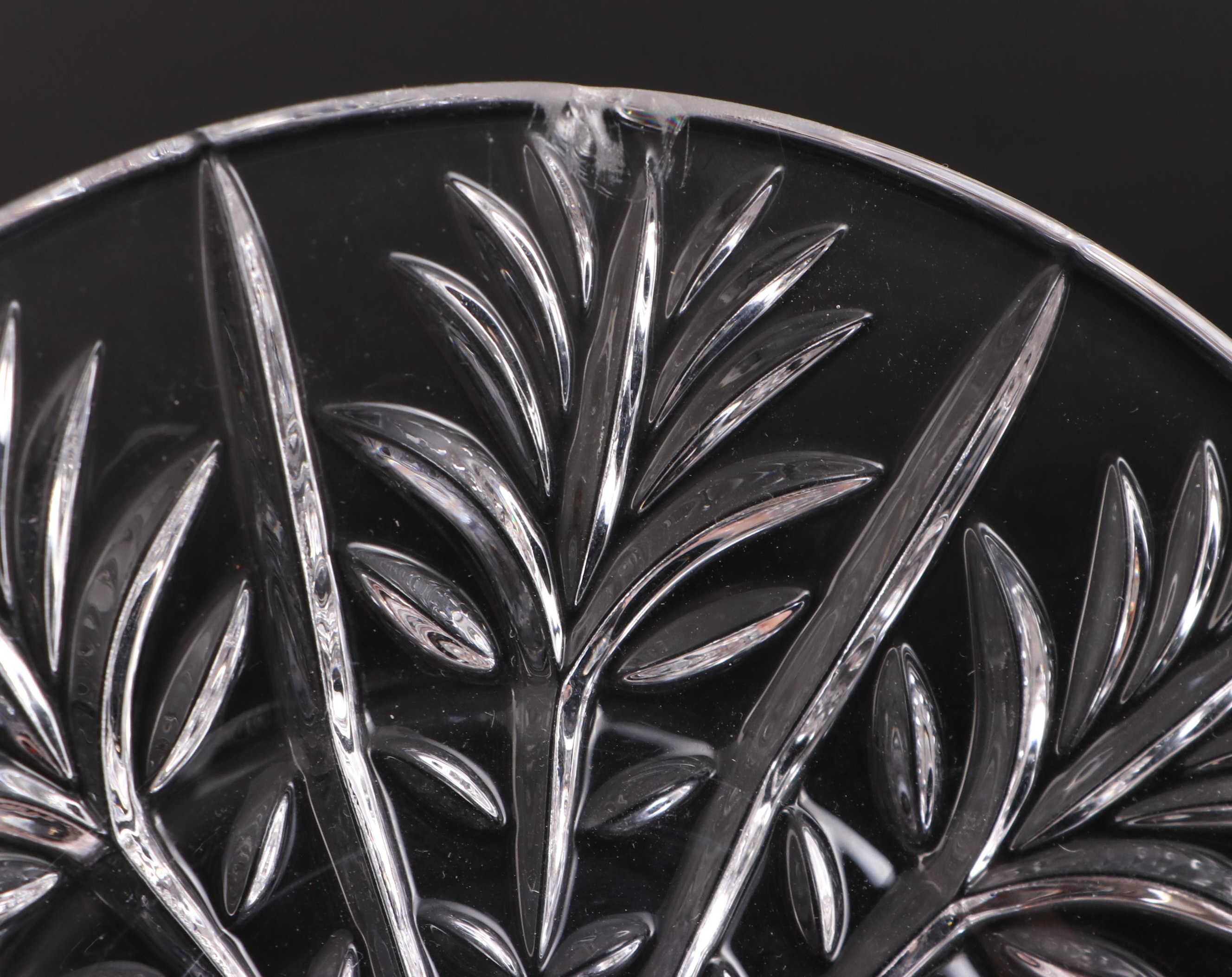 Crystal Clear Industries "Portico" Cake Plate and Plates with Other Tableware