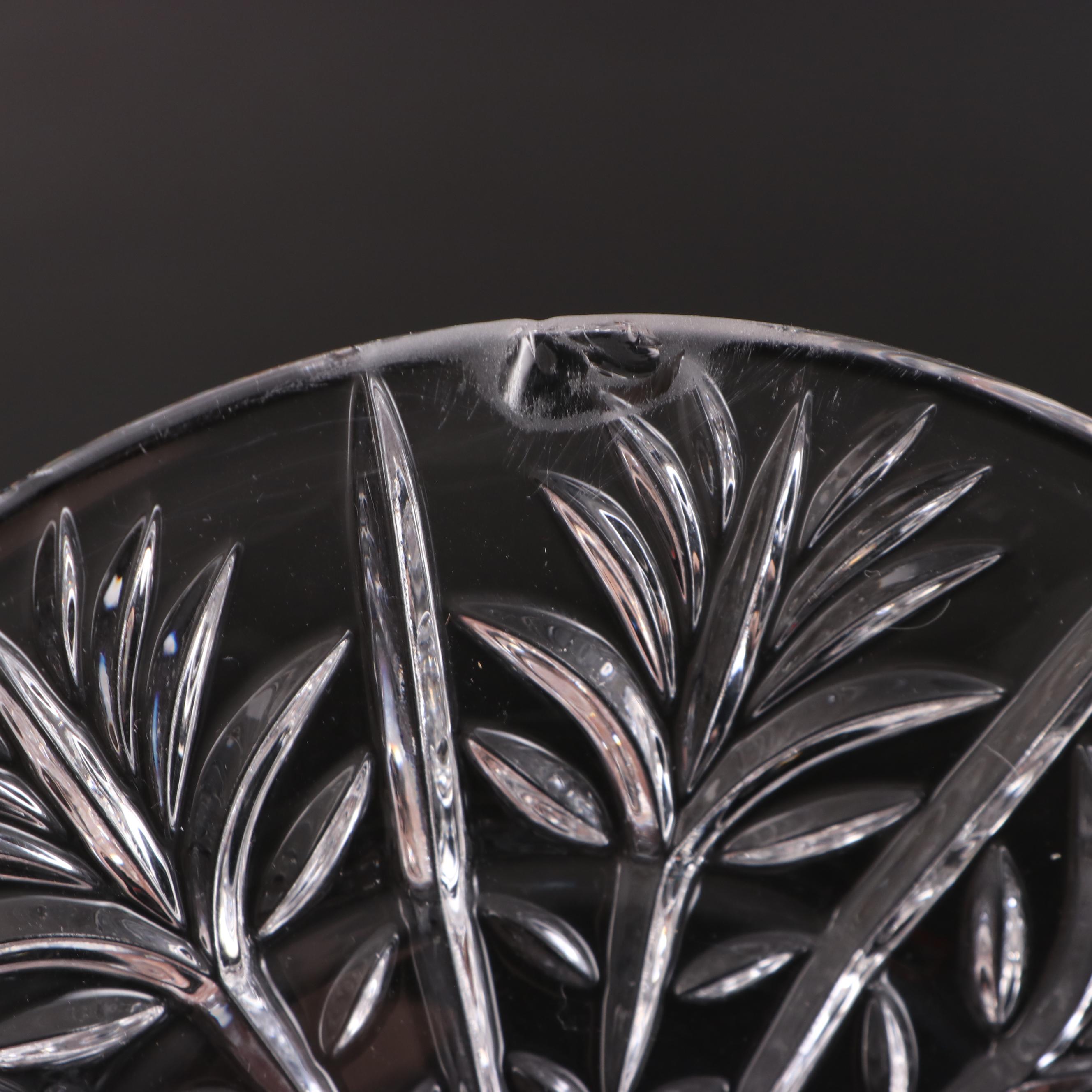 Crystal Clear Industries "Portico" Cake Plate and Plates with Other Tableware