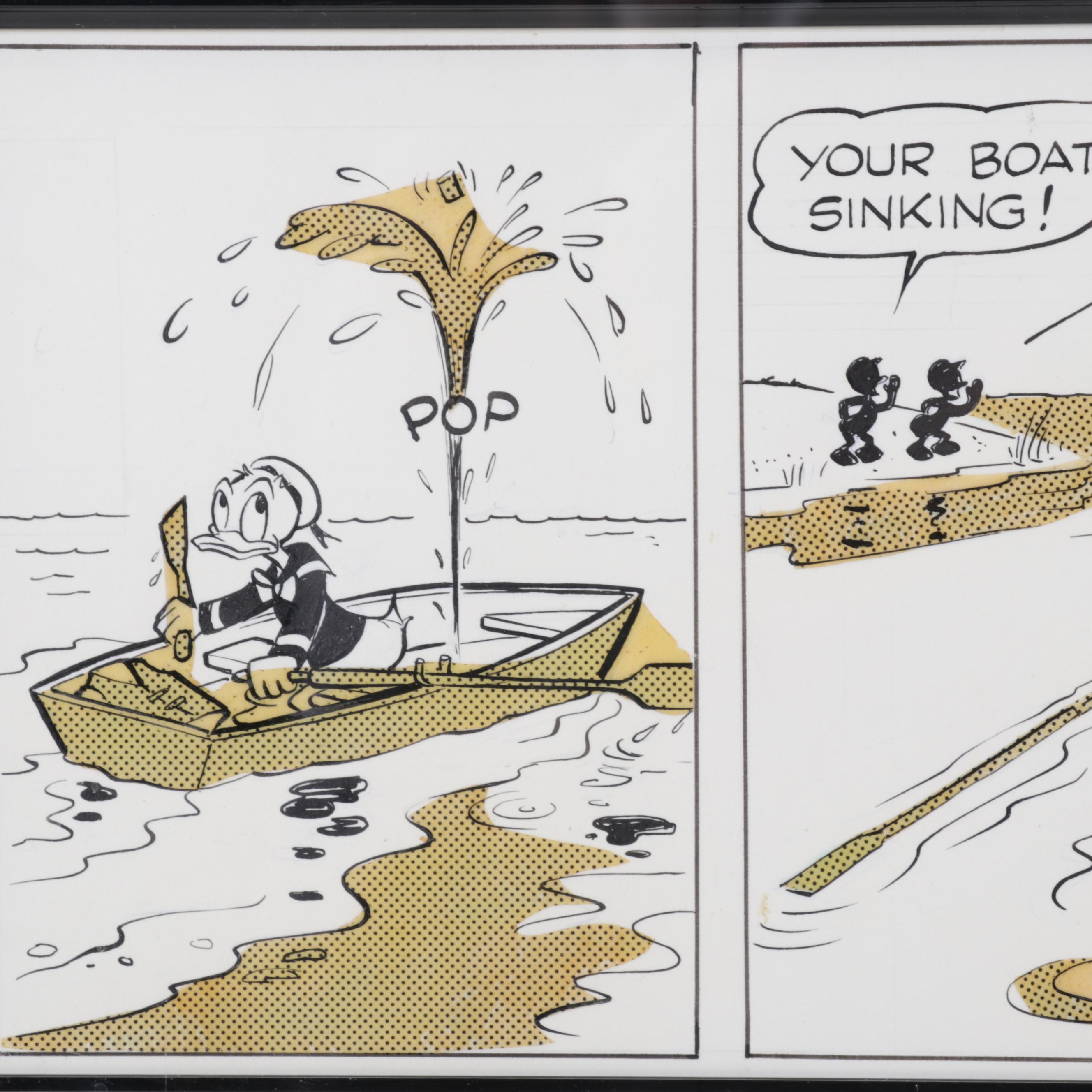Walt Disney Productions "Donald Duck" Original Comic Strip, 1969