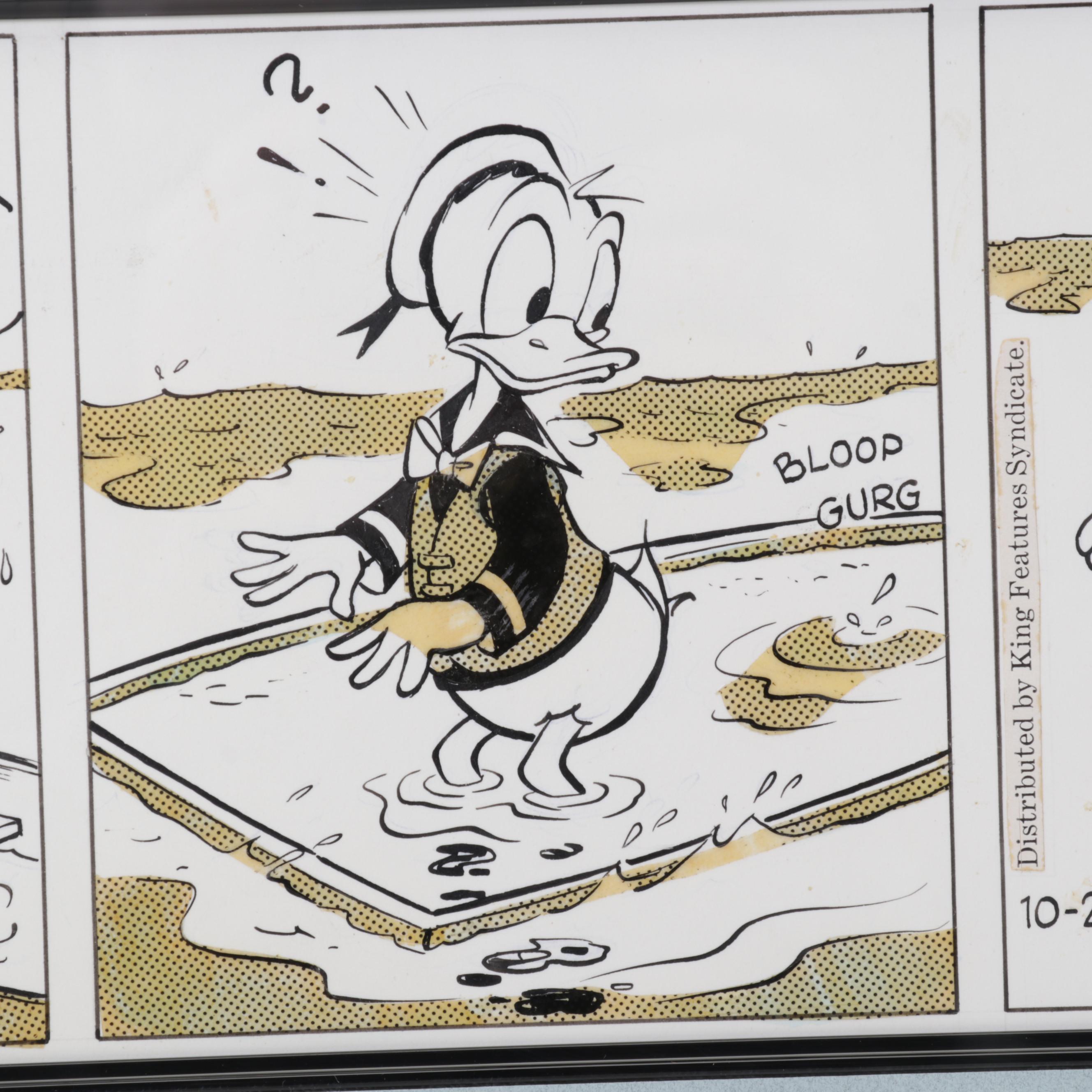 Walt Disney Productions "Donald Duck" Original Comic Strip, 1969
