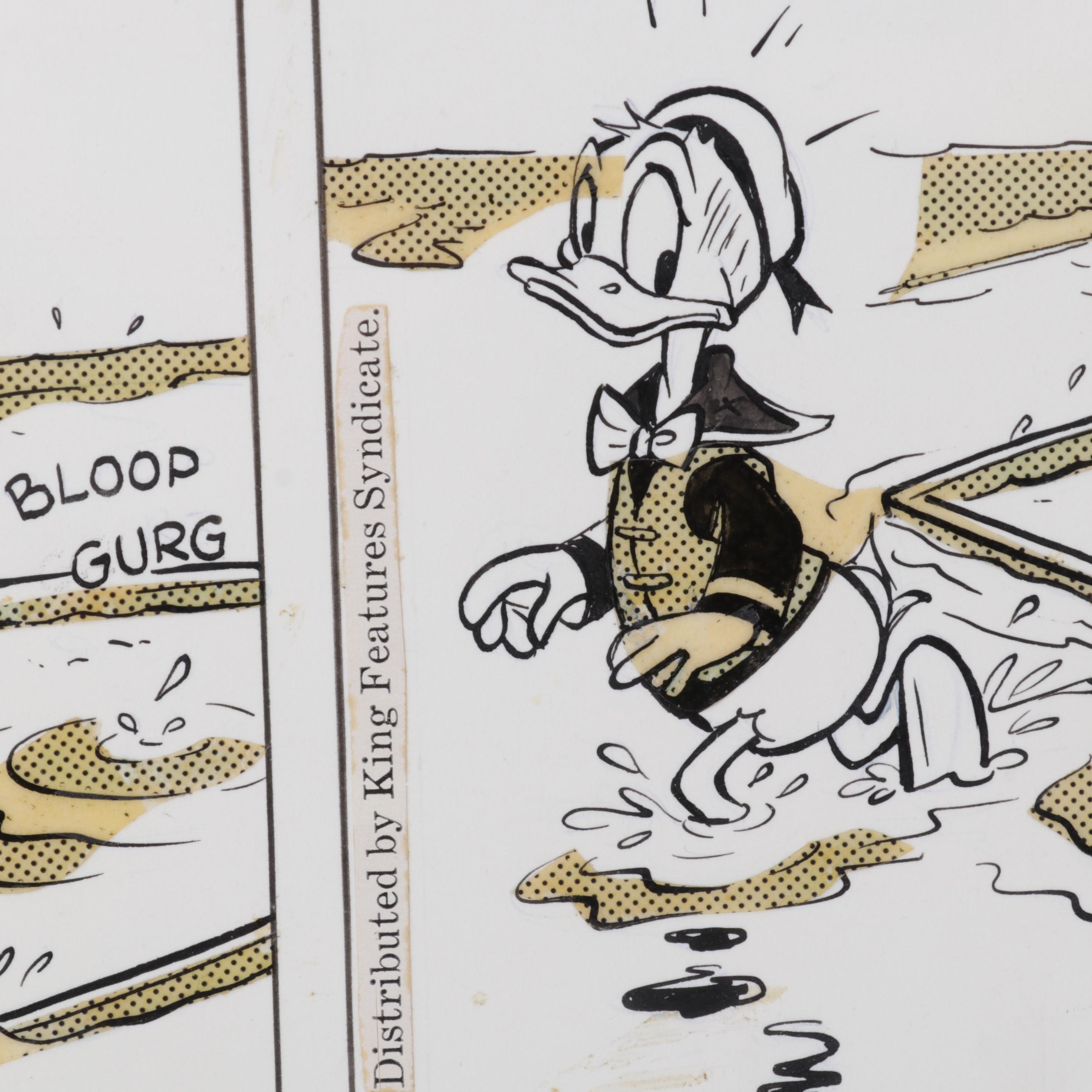 Walt Disney Productions "Donald Duck" Original Comic Strip, 1969