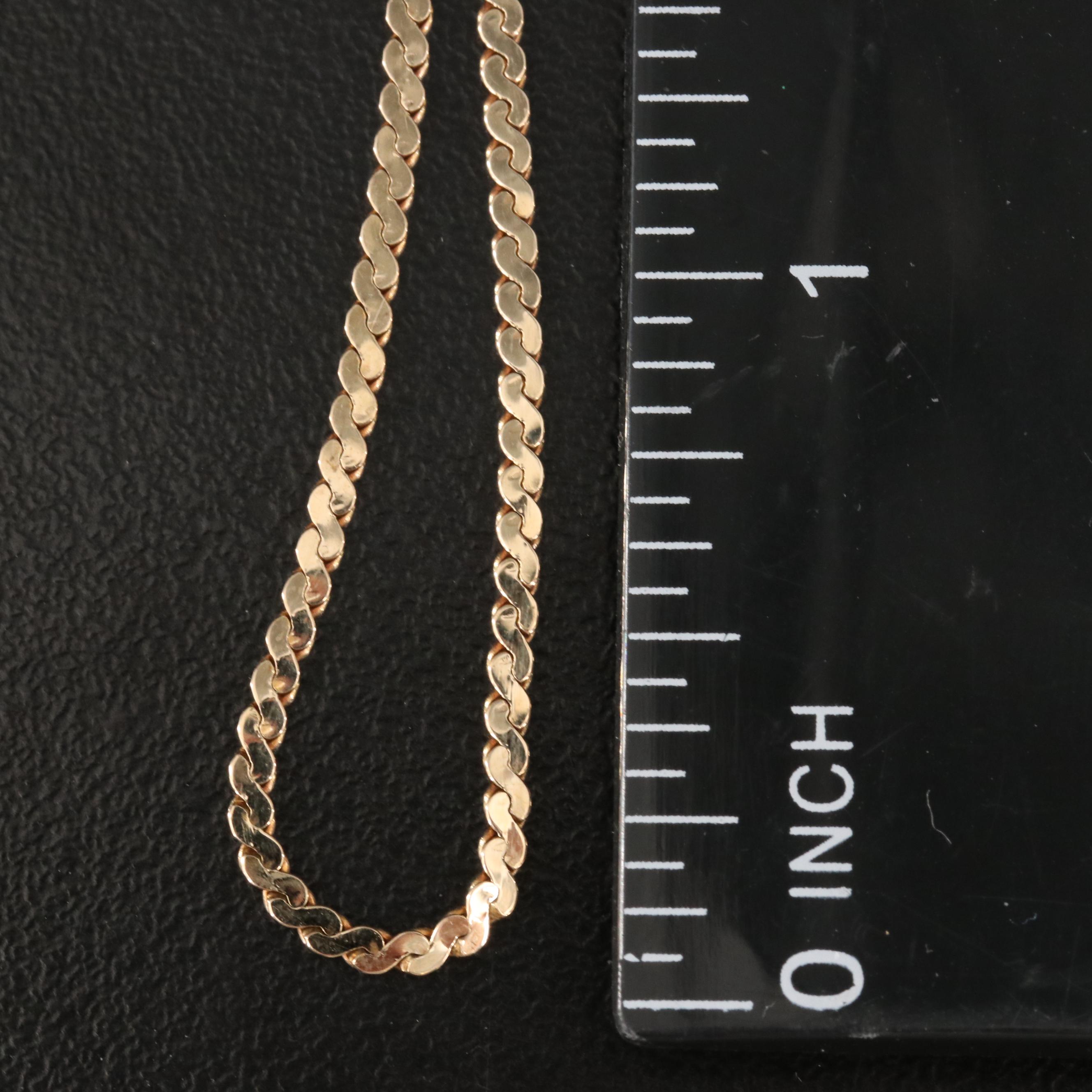 Italian 14K Serpentine Chain