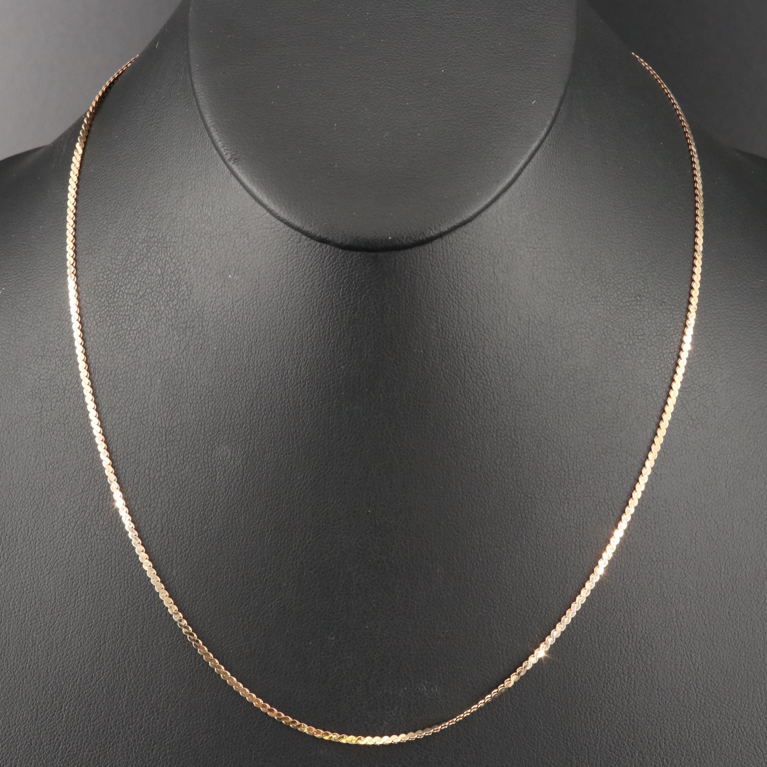 Italian 14K Serpentine Chain