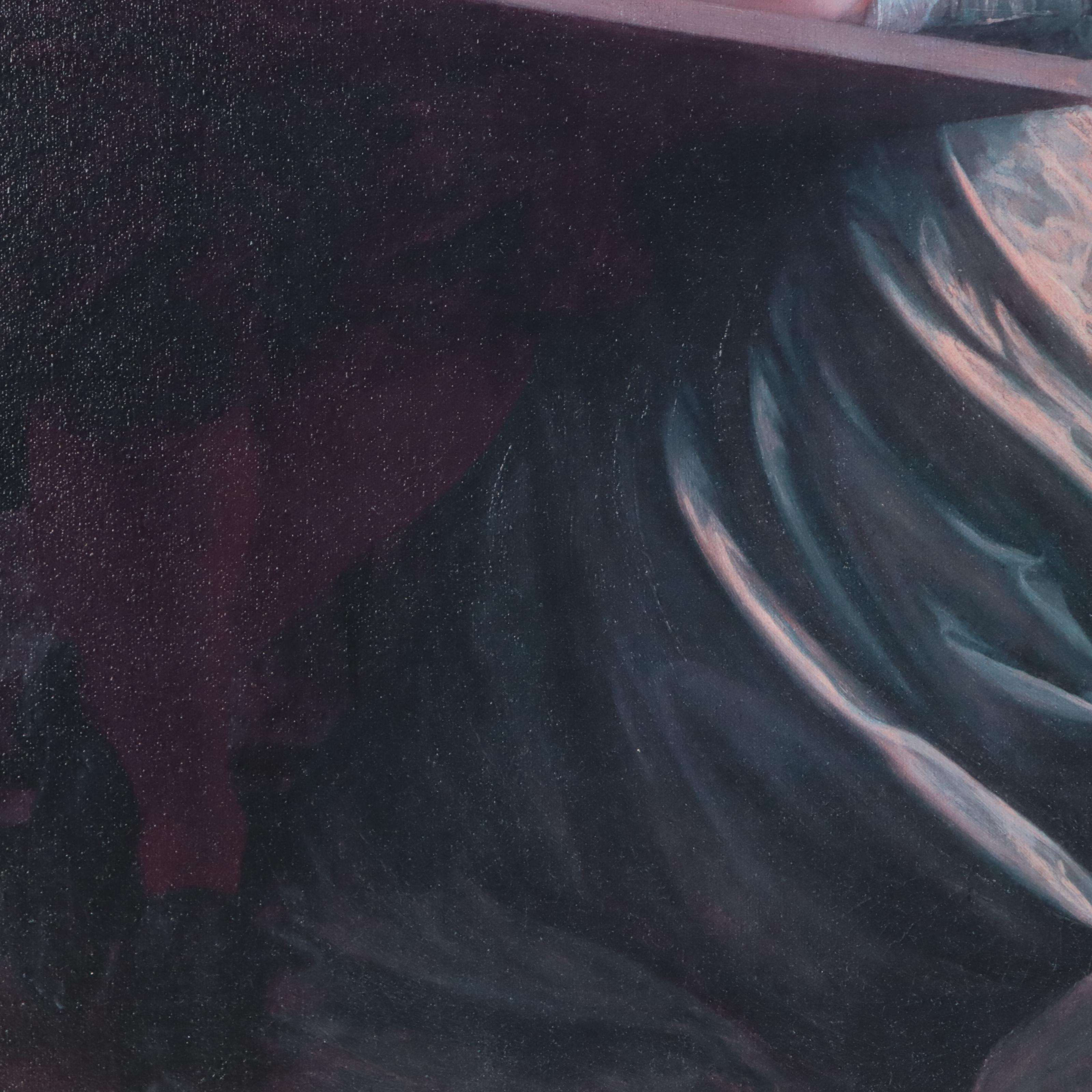 Offset Lithograph After Frederick Leighton "The Painter's Honeymoon"