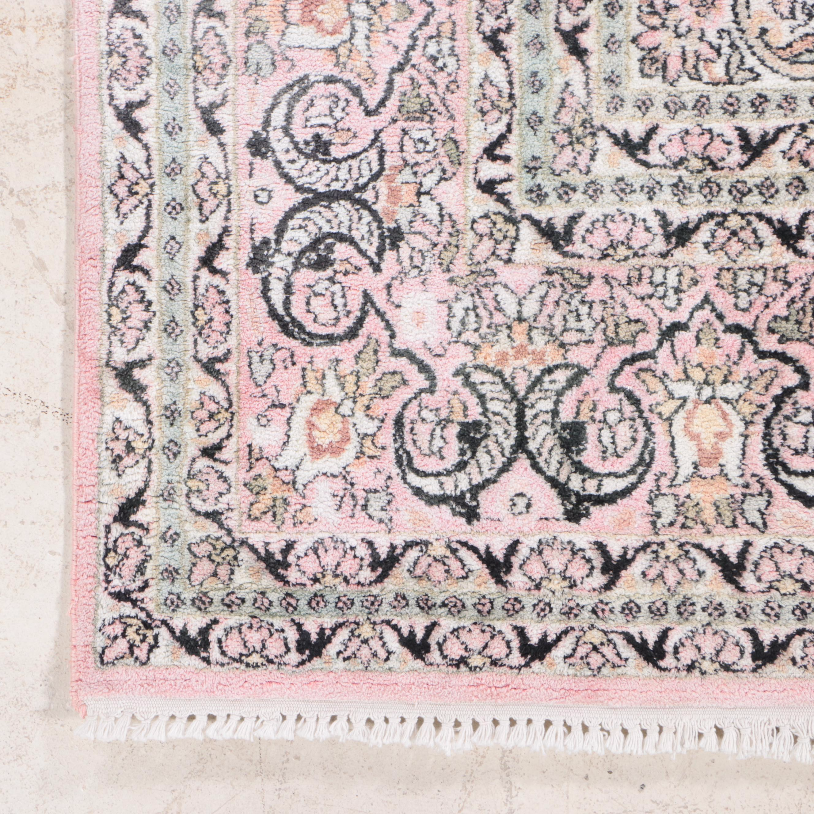 5'11 x 9'6 Hand-Knotted Persian Kerman Area Rug