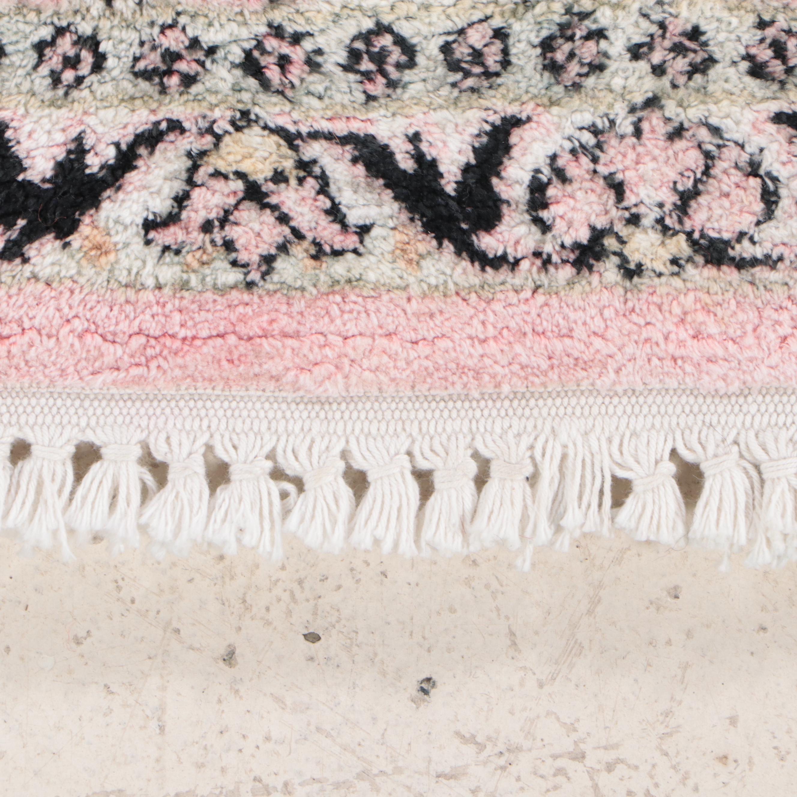 5'11 x 9'6 Hand-Knotted Persian Kerman Area Rug