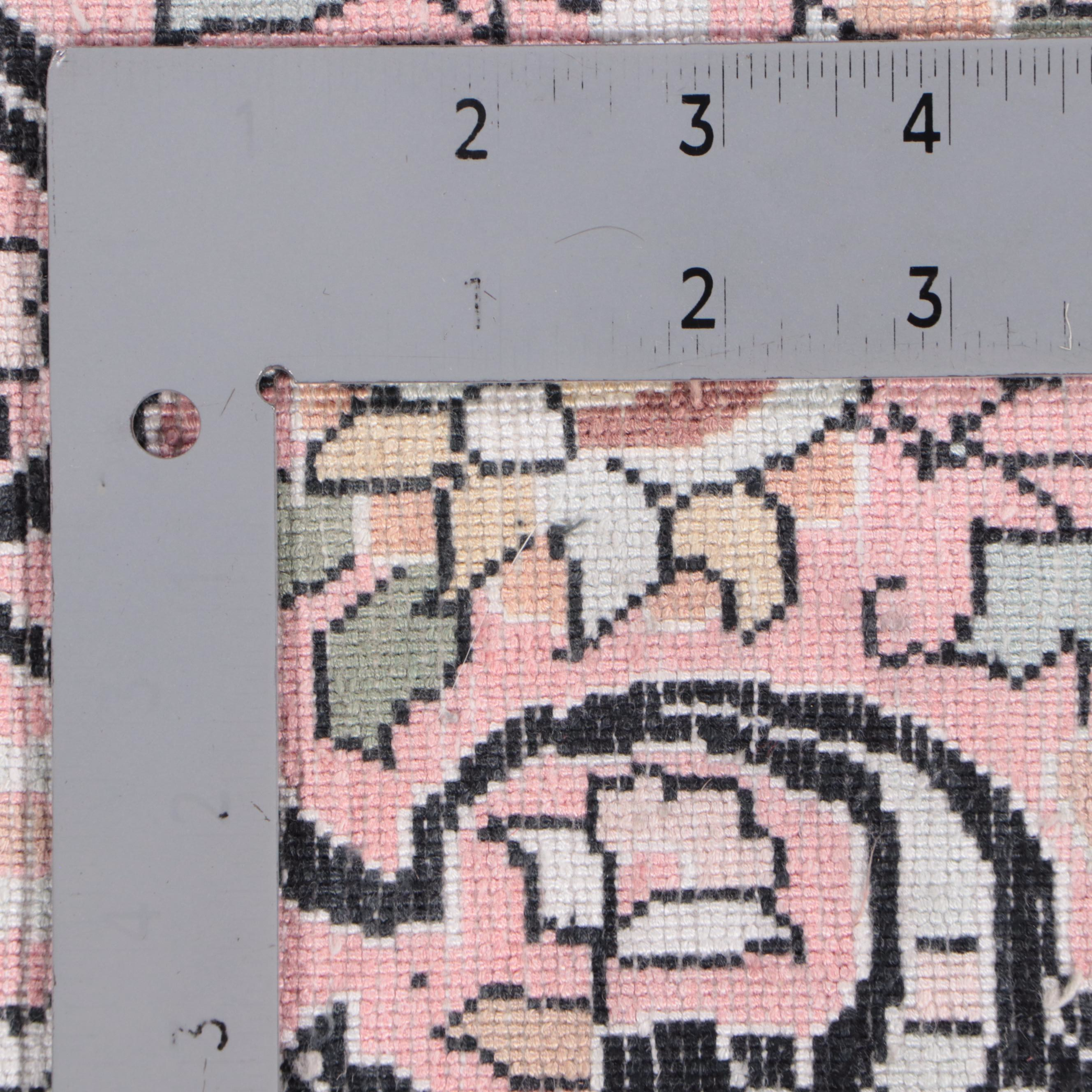 5'11 x 9'6 Hand-Knotted Persian Kerman Area Rug