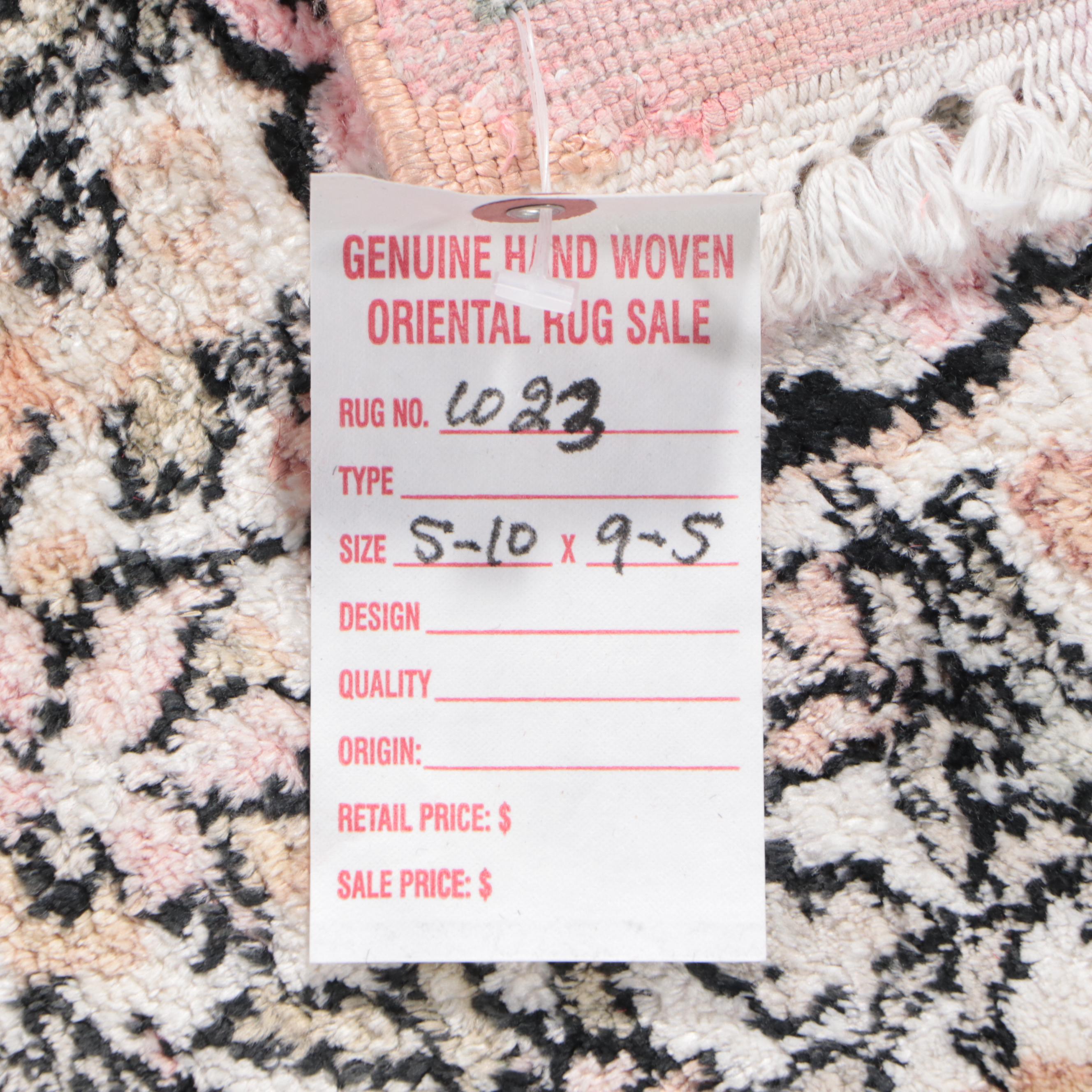 5'11 x 9'6 Hand-Knotted Persian Kerman Area Rug