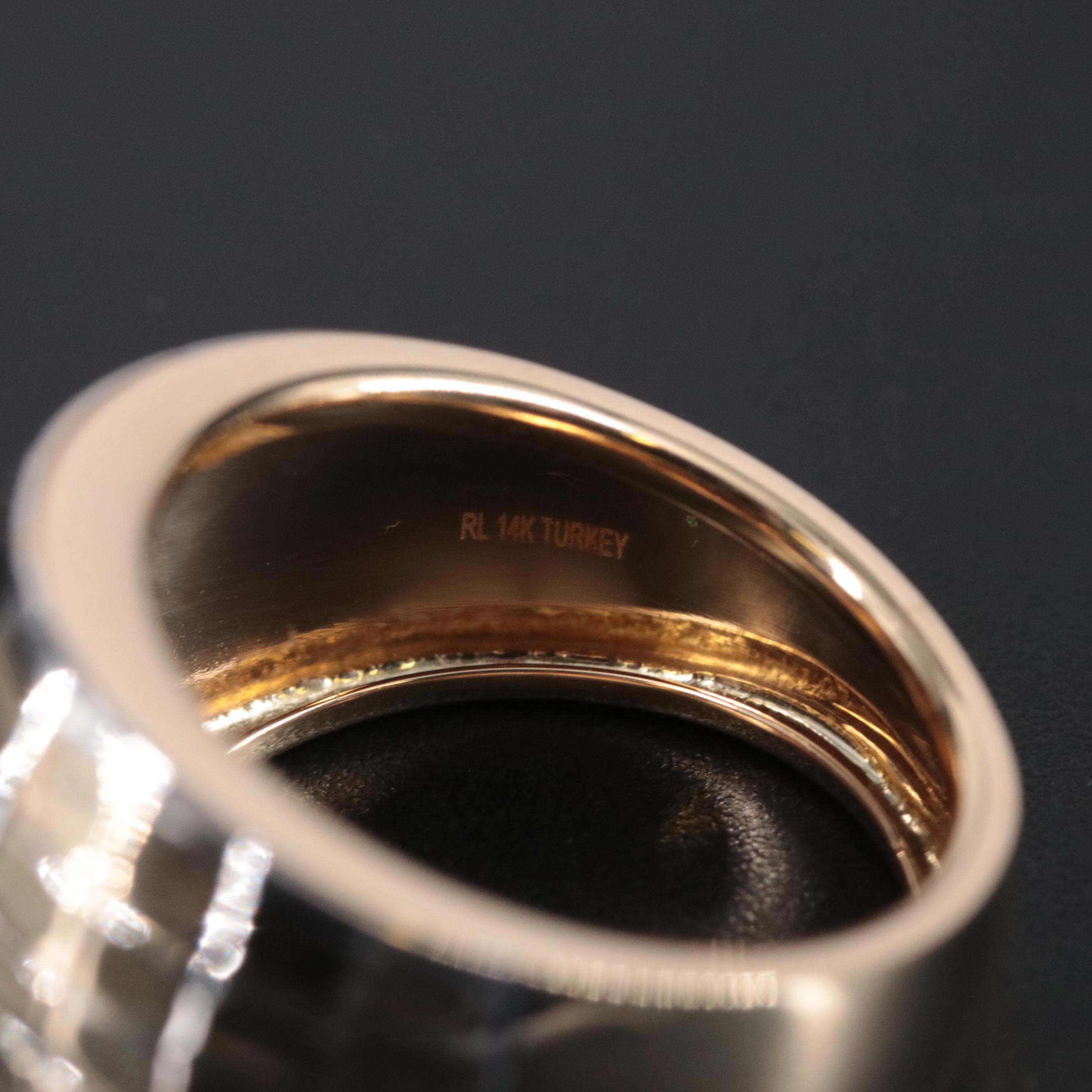 14K Reflective Ring