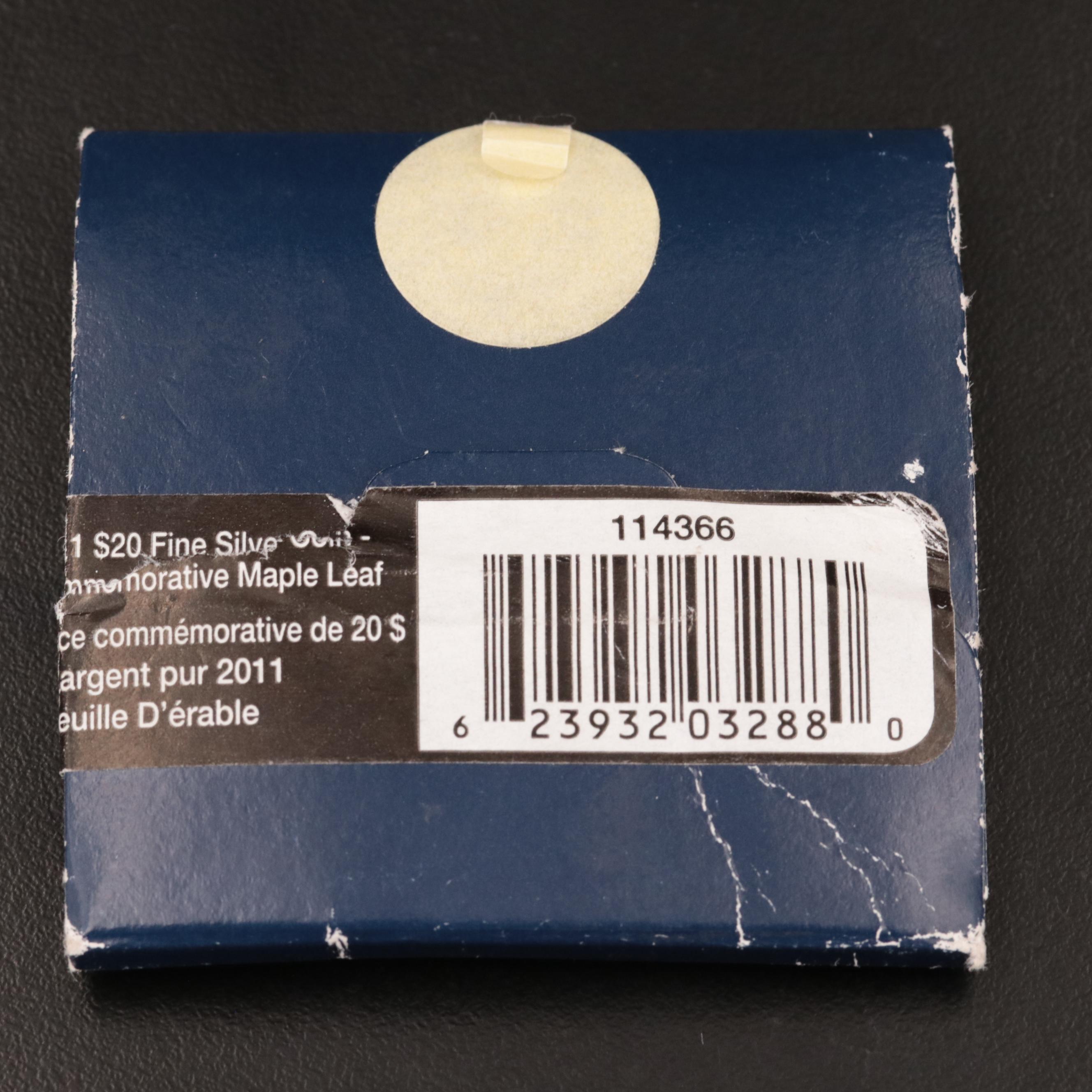 Six Canadian .9999 Fine Silver Maple Leaf Coins