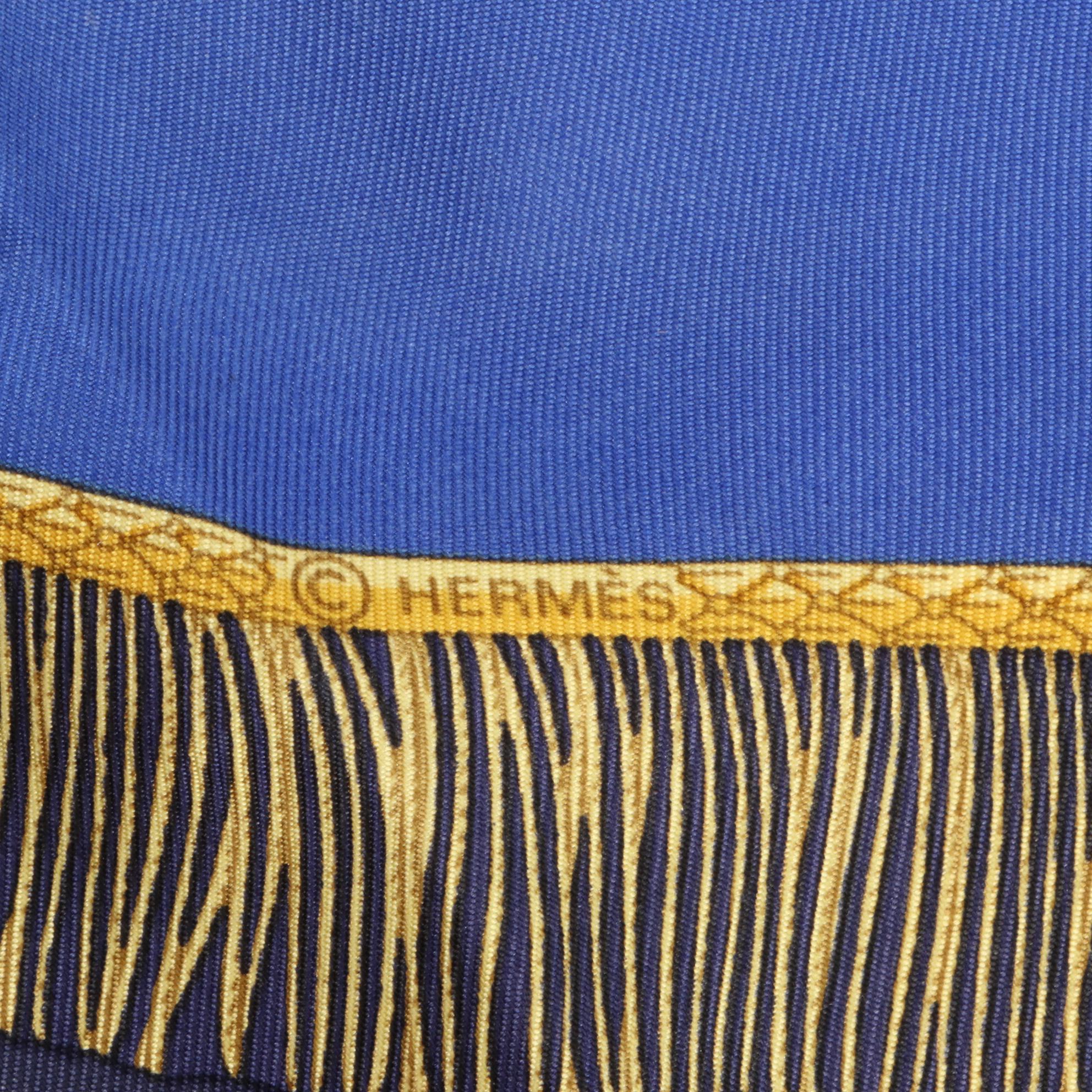 Hermès "Poste et Cavalerie" Scarf 90 in Silk Twill