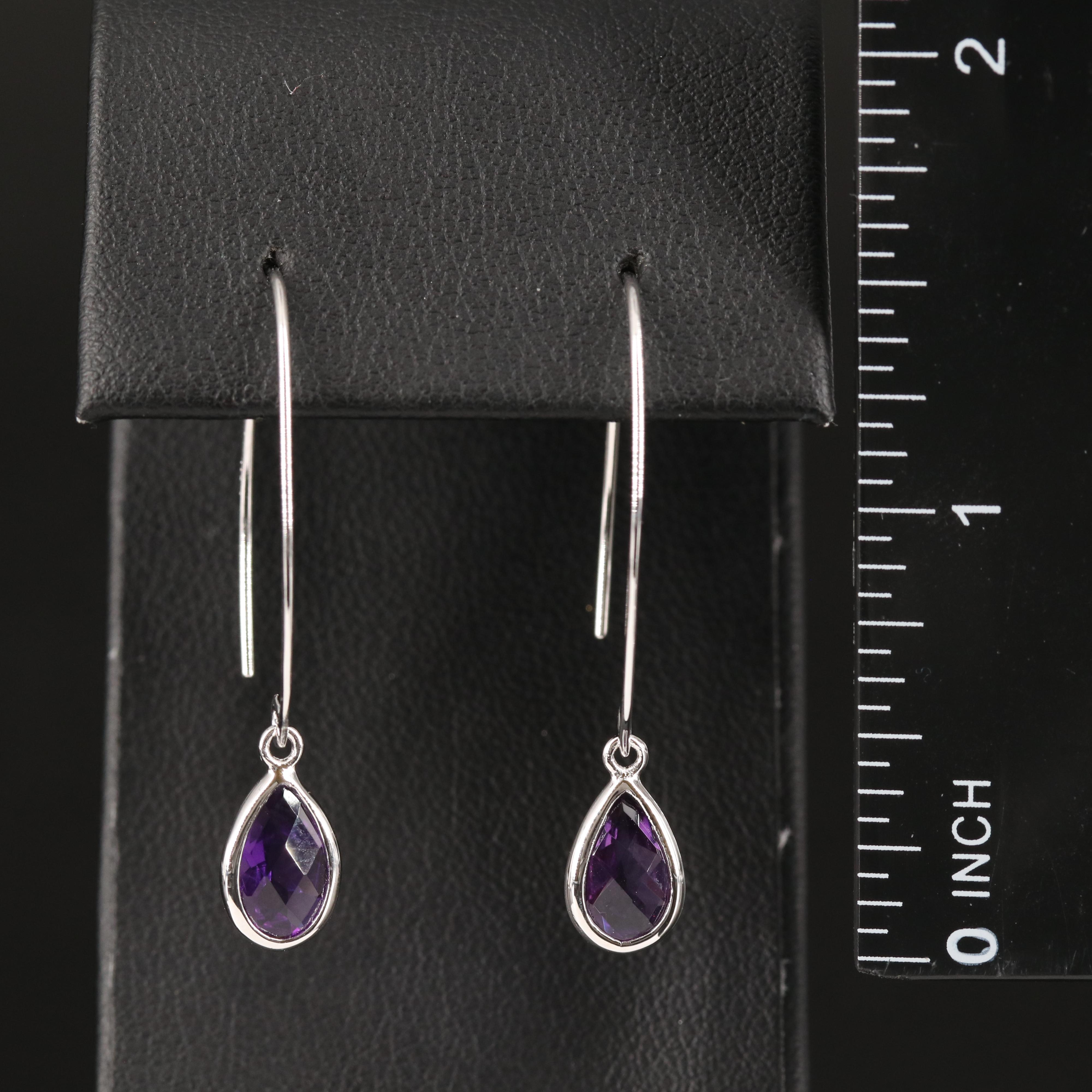Amethyst Earrings in Sterling