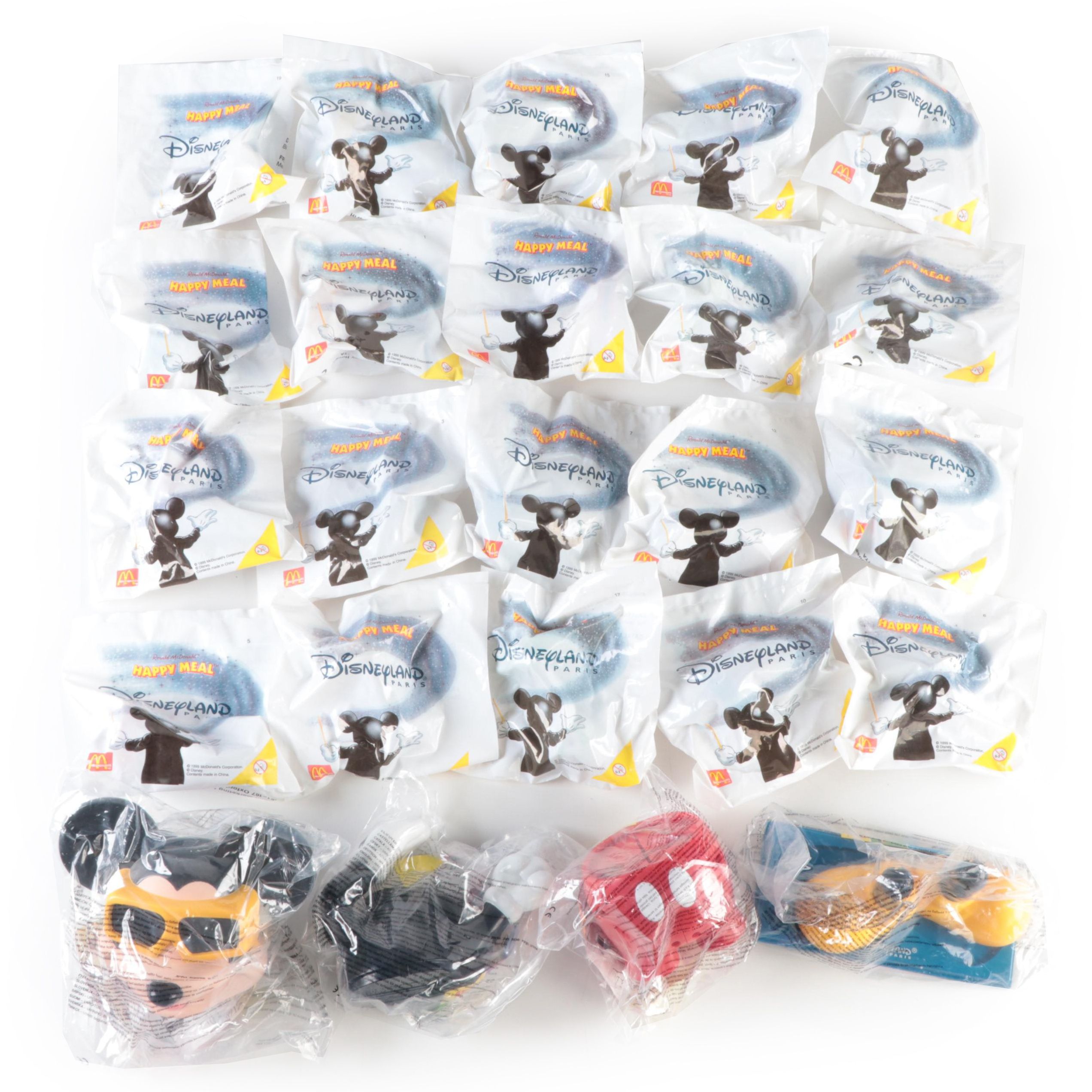 McDonald's Disneyland Paris Mickey Mouse Happy Meal Figures, Large Mickey