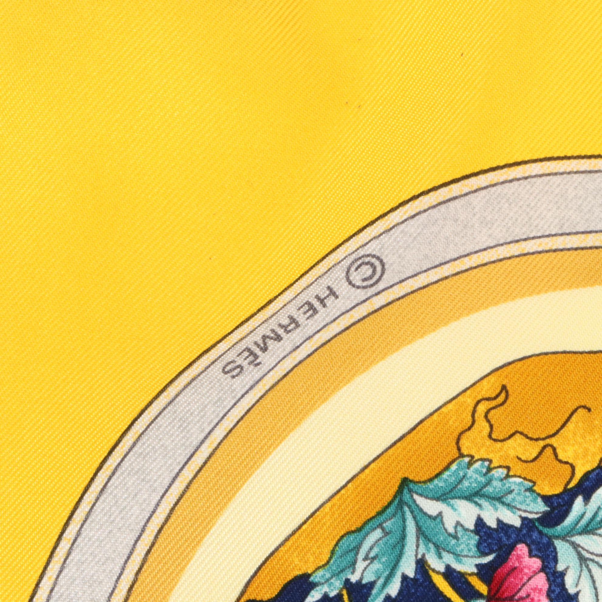 Hermès "Qu'Import le Flacon" Scarf 90 in Silk Twill