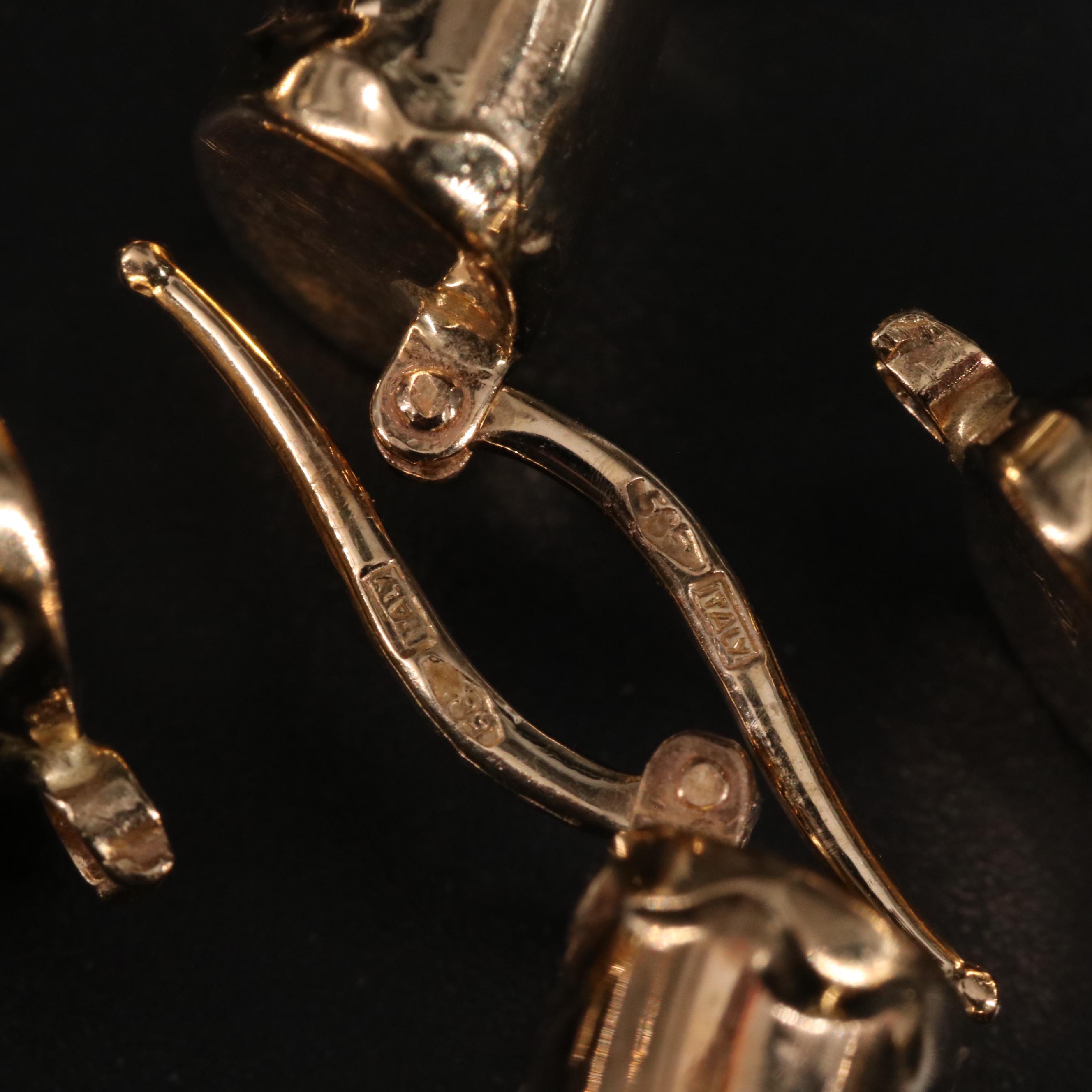 14K Scale Hoop Earrings