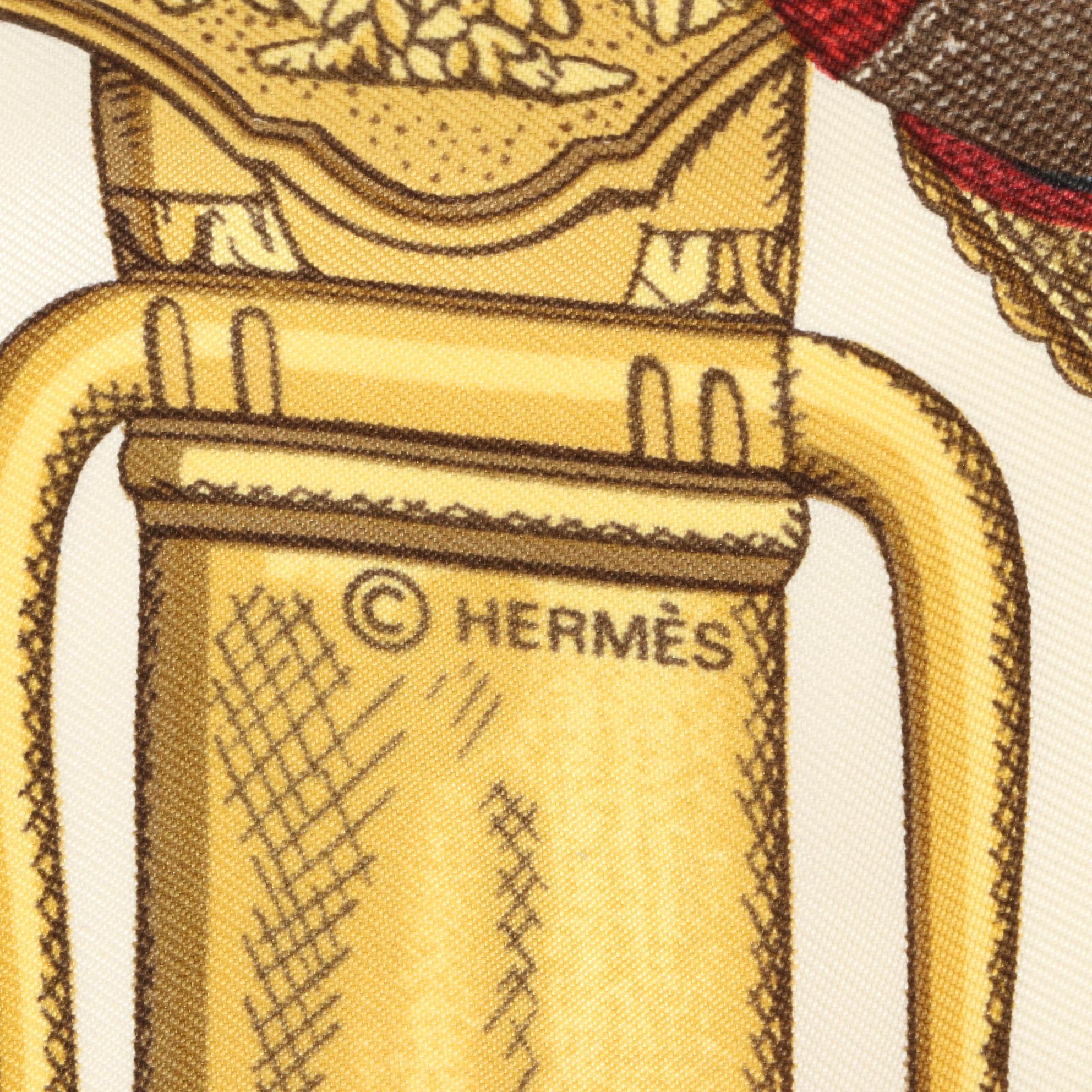 Hermès "Grand Uniforme" Scarf 90 in Silk Twill