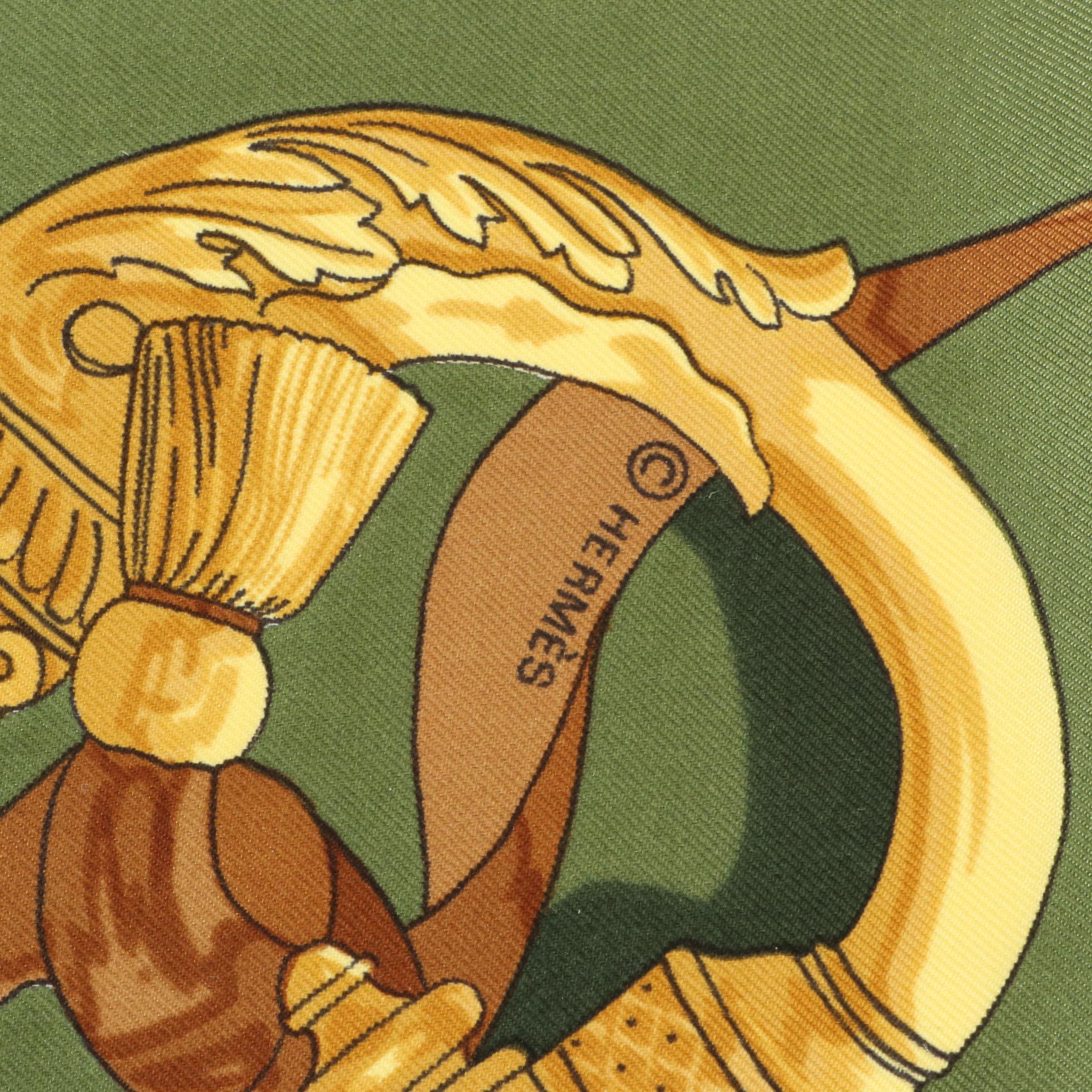 Hermès "Ferronnerie" Scarf 90 in Silk Twill