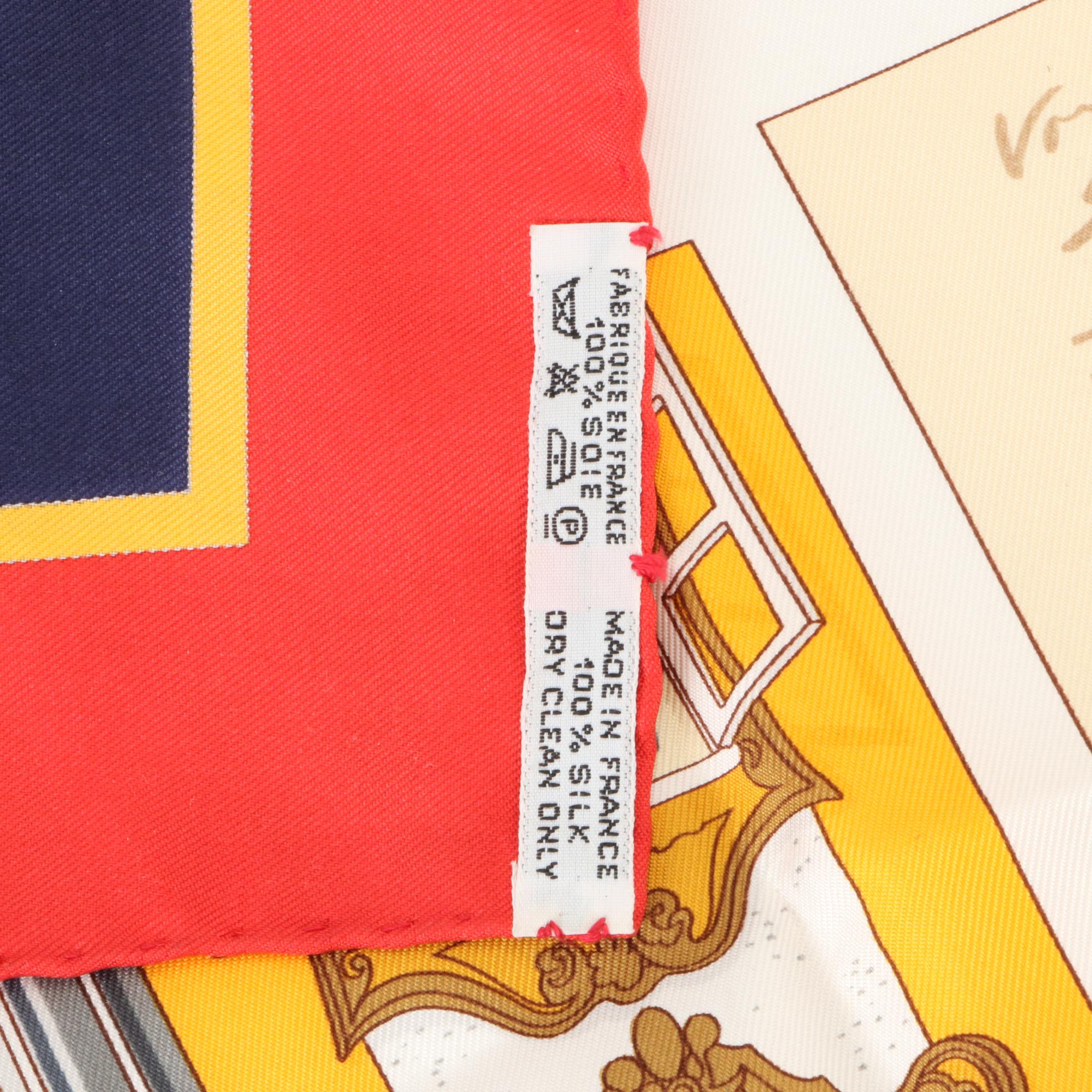 Hermès "Salzburg" Scarf 90 in Silk Twill