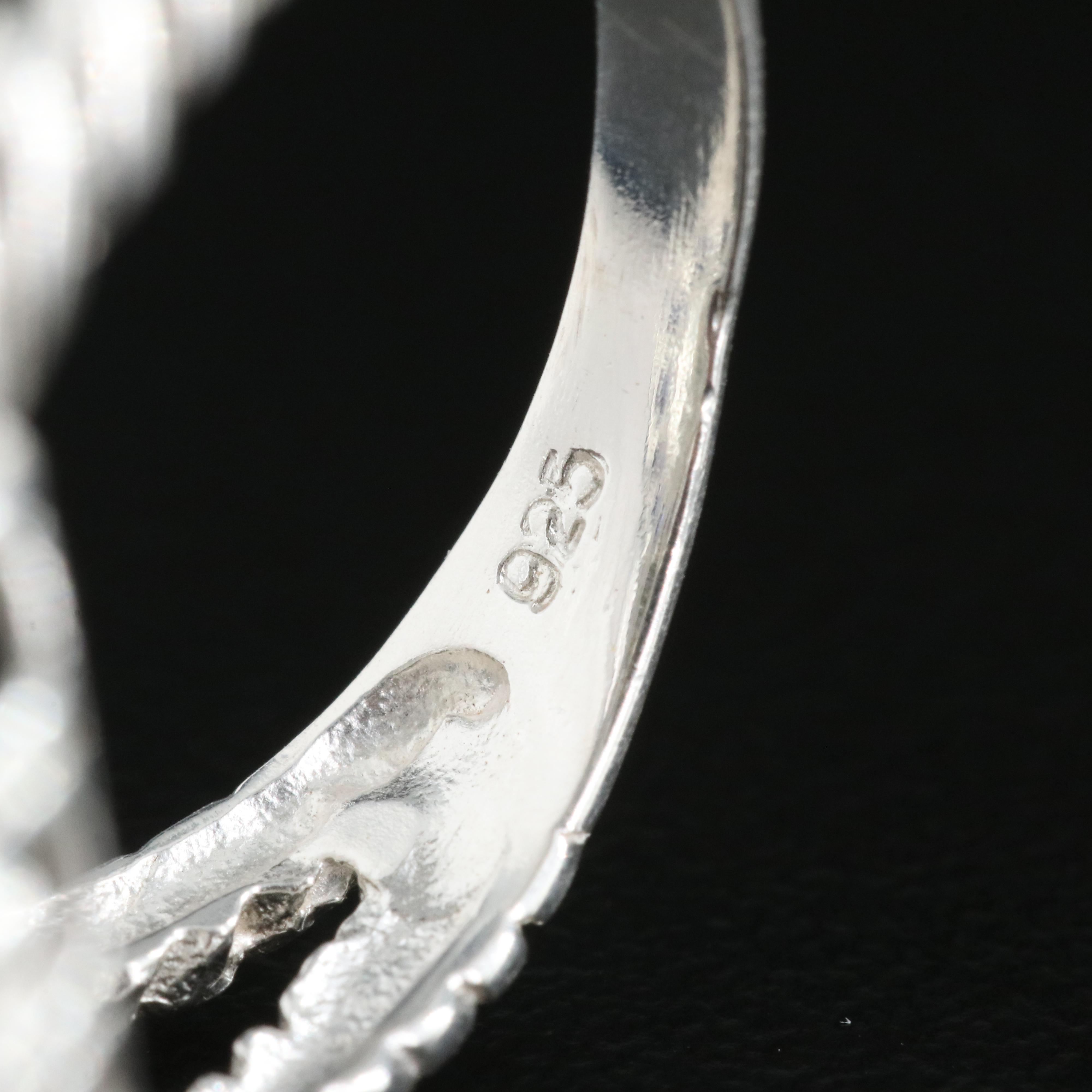 Sterling Opal and Tanzanite Ring