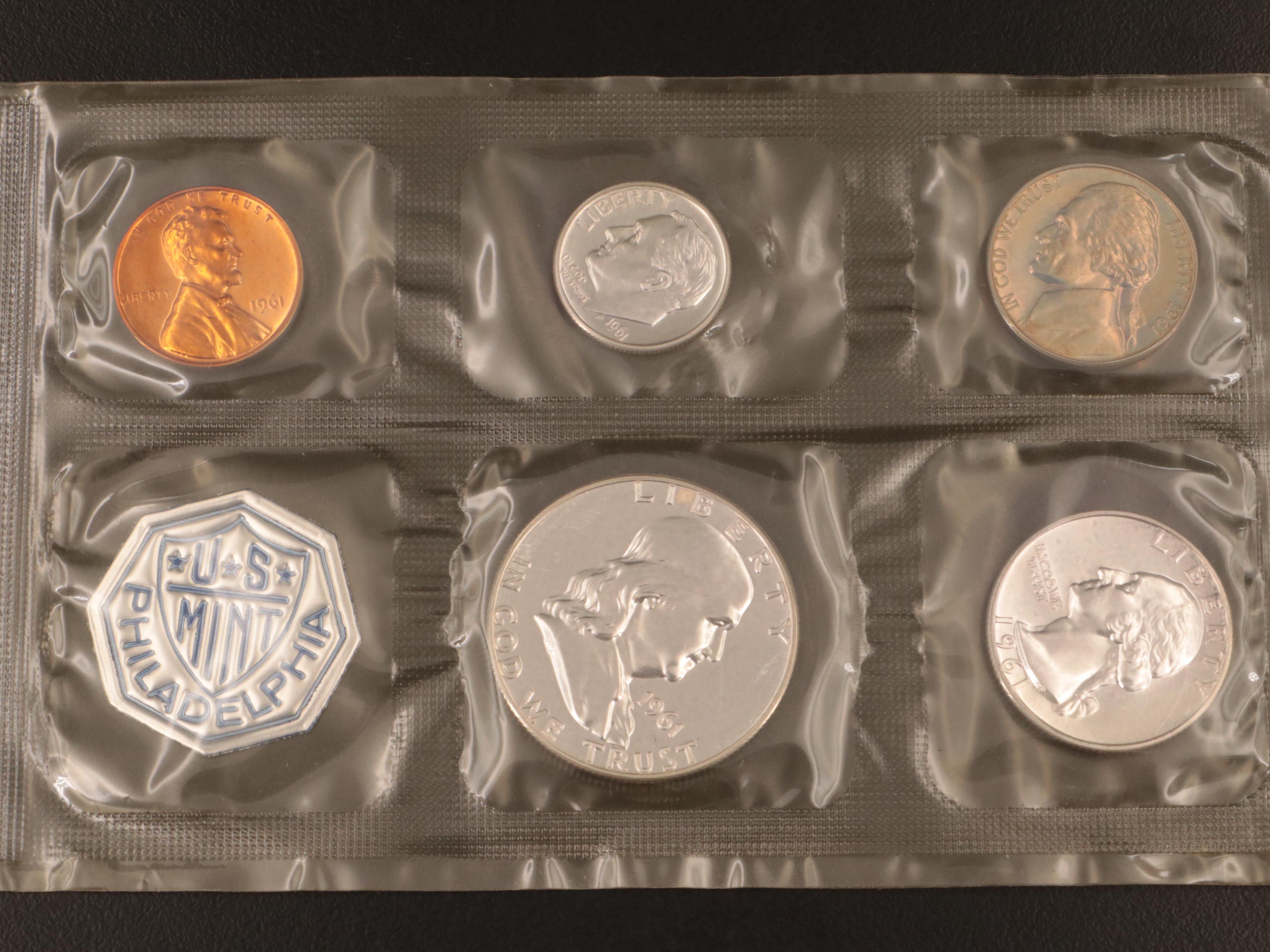 Four Early U.S. Proof Coin Sets