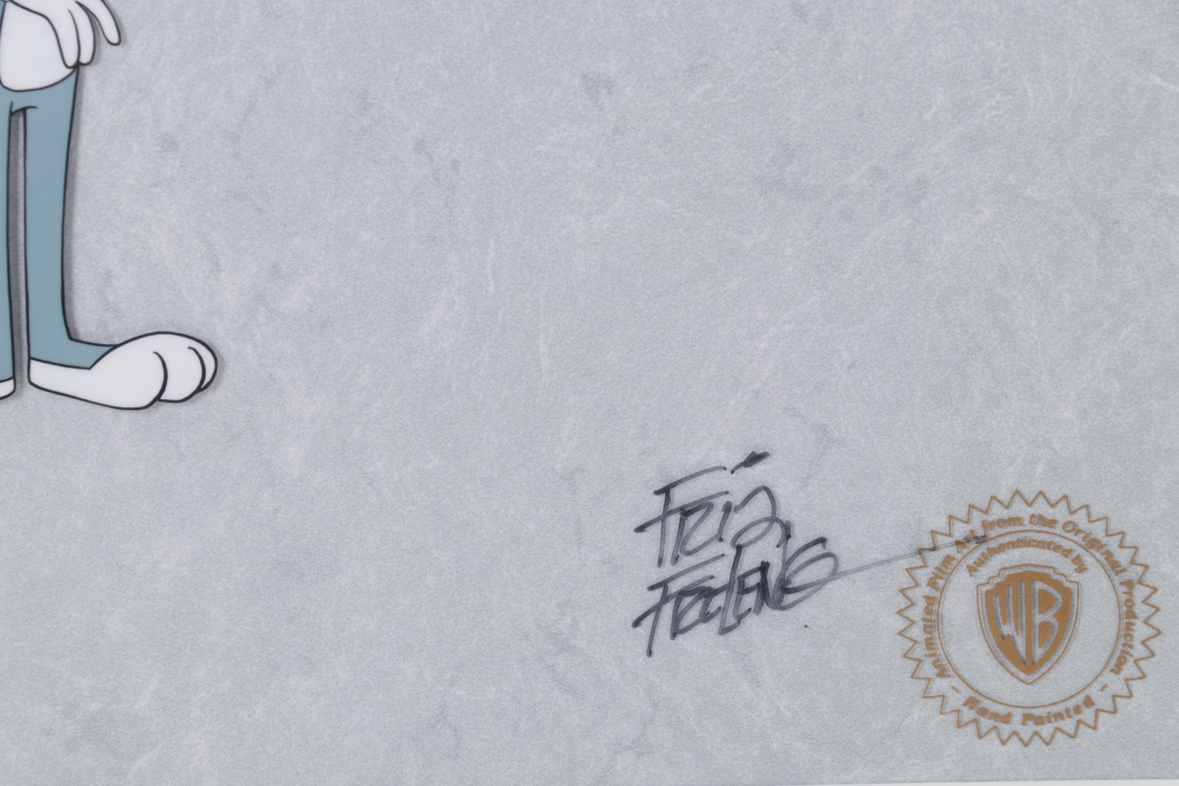Friz Freleng Signed Hand-Painted Animation Cel "Bugs Bunny," 1982
