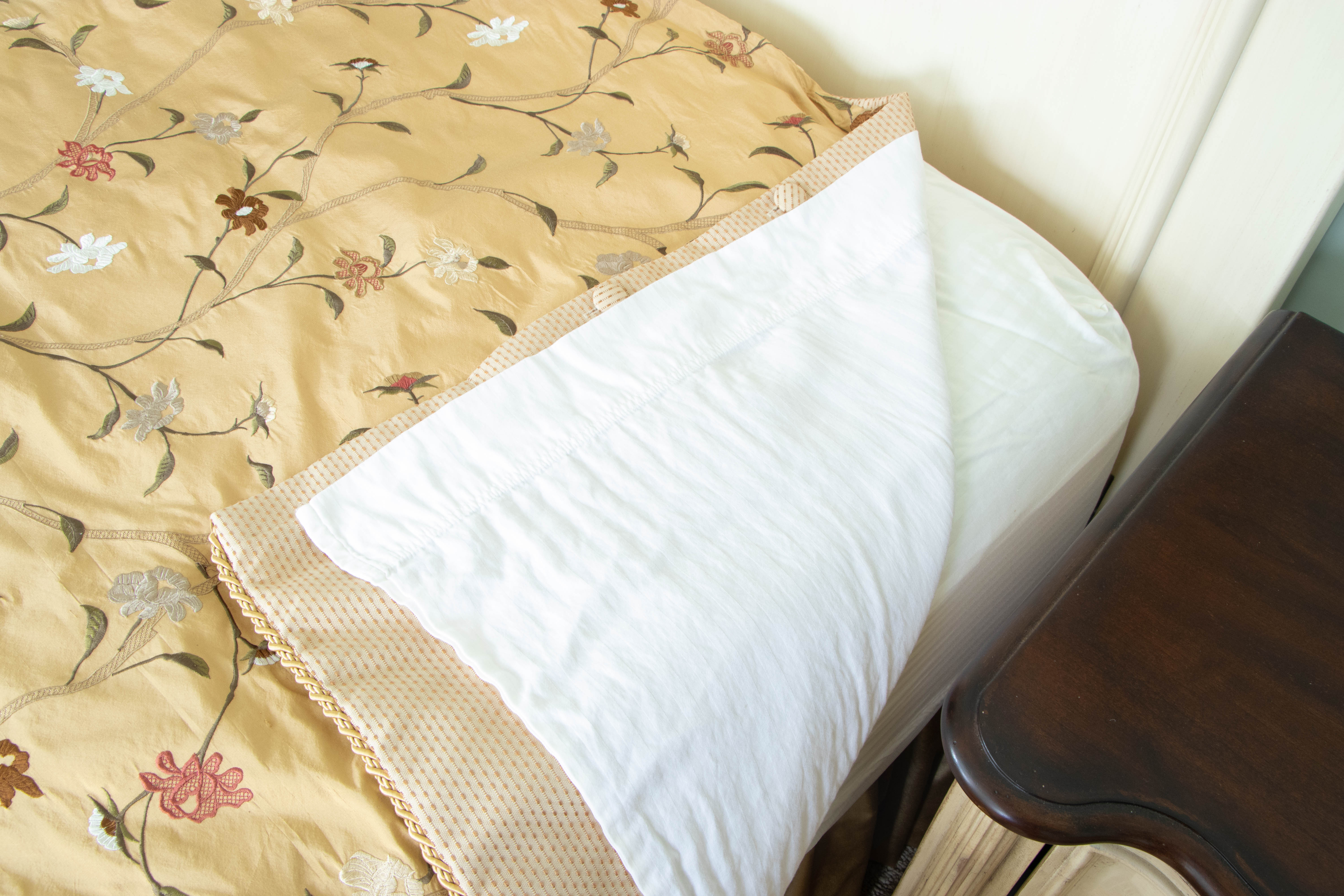 Pair of Cream-Painted Twin Headboards