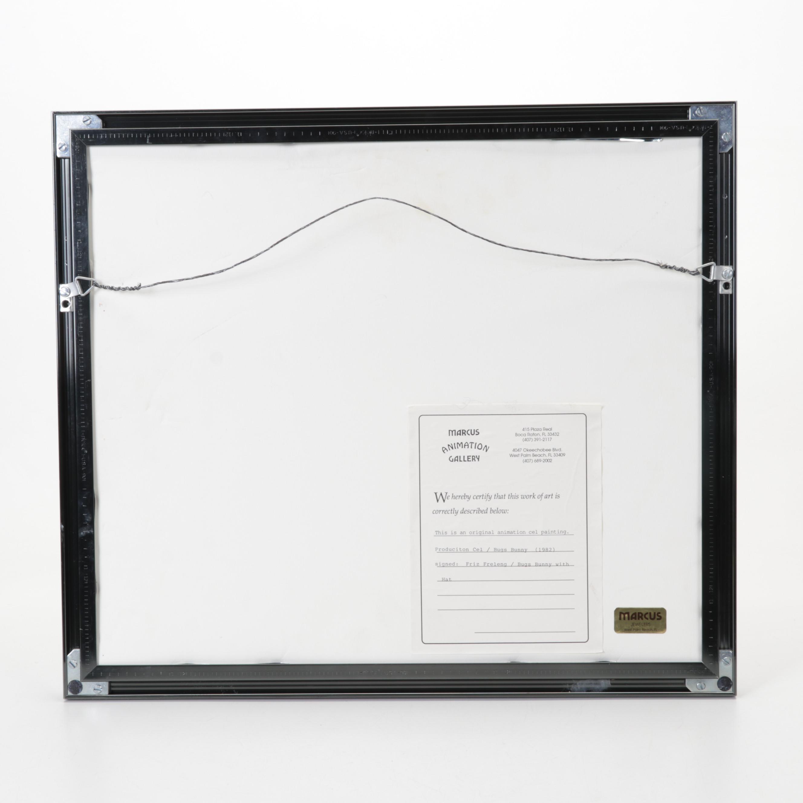 Friz Freleng Signed Hand-Painted Animation Cel "Bugs Bunny," 1982