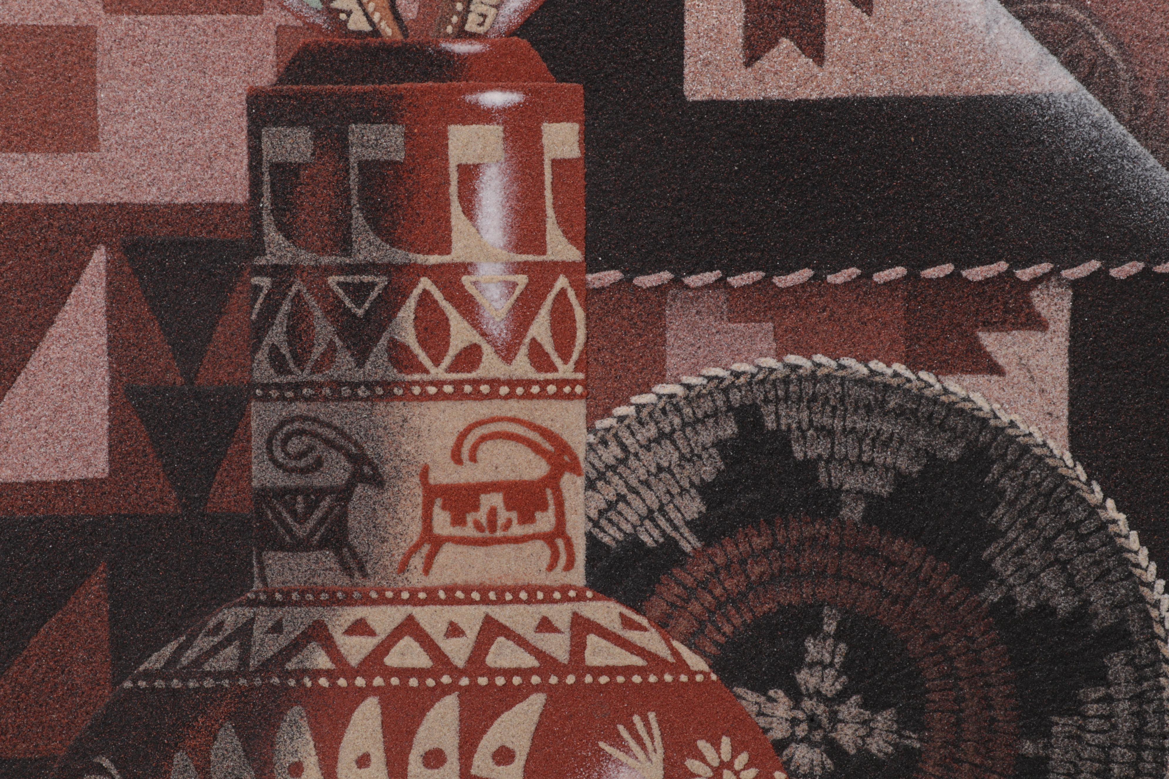 Baatsoslani Navajo Sand Painting of Still Life, Circa 1990