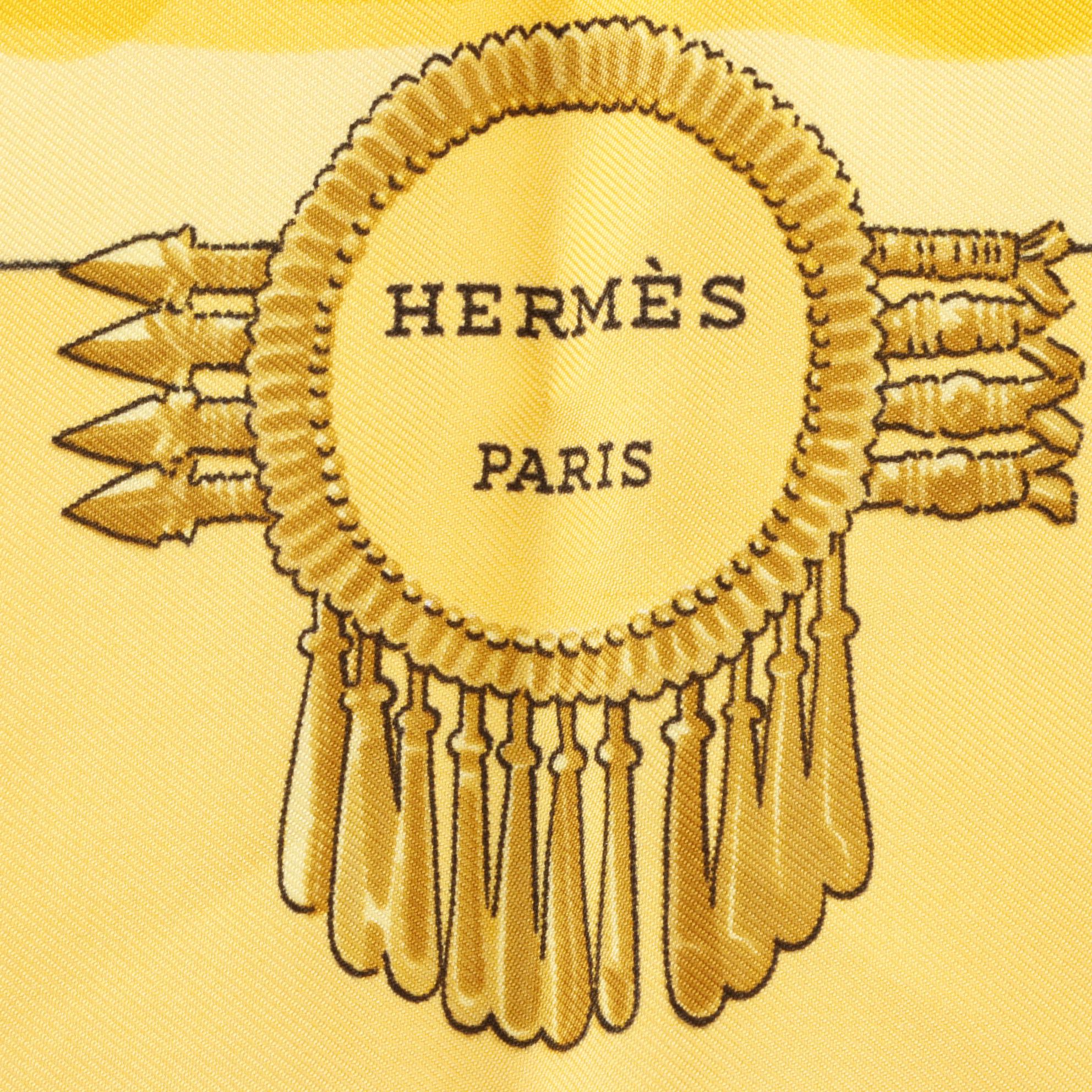 Hermès "Mexique" Scarf 90 in Silk Twill