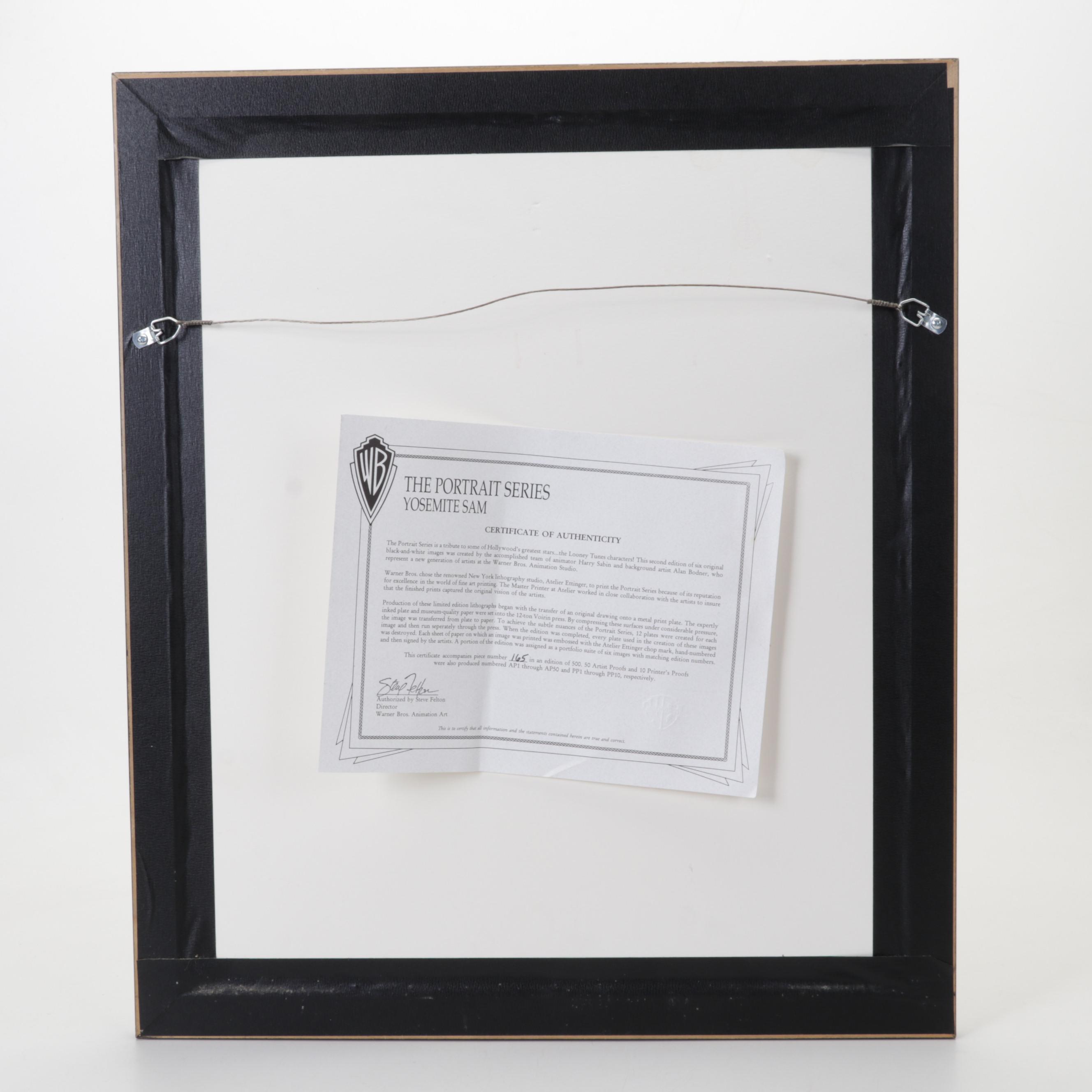 Harry Sabin and Alan Bodner for Warner Bros. Lithograph "Yosemite Sam," 1994