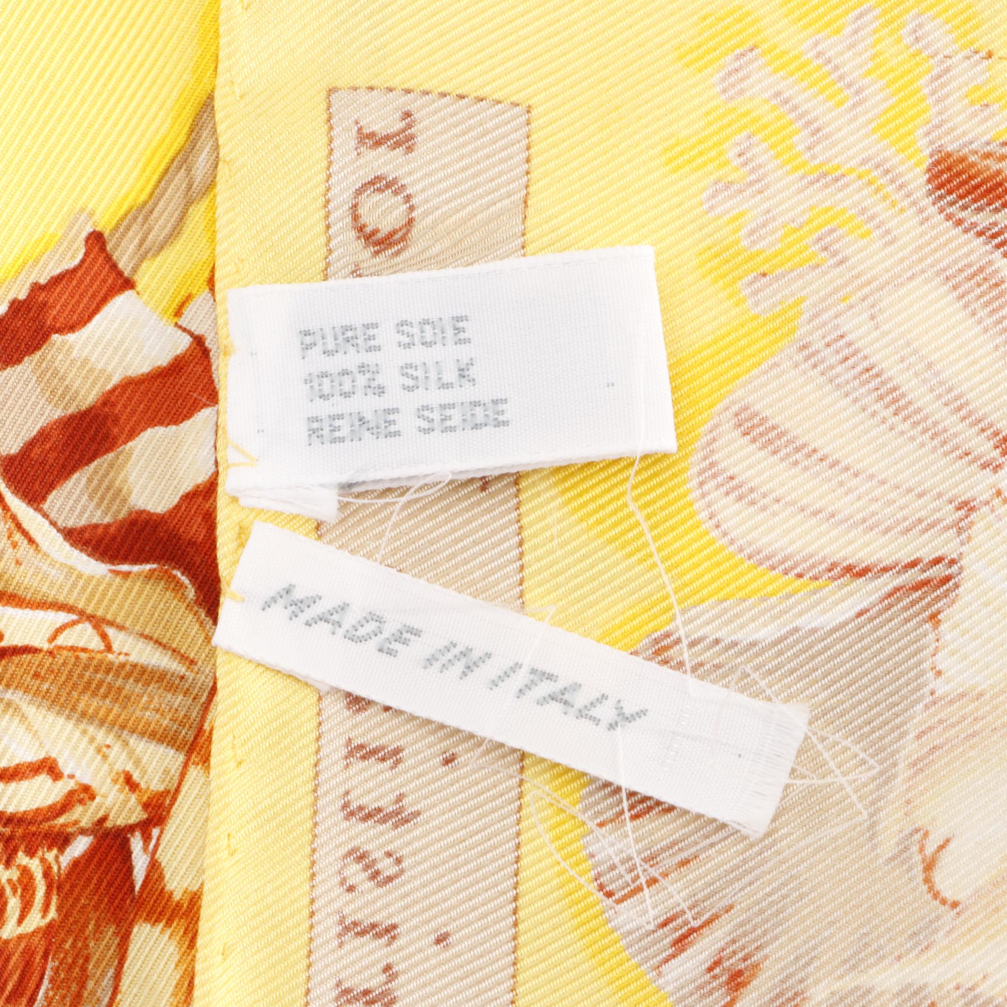 Christian Dior Sailing and Seashell Themed Scarf 90 in Silk Twill