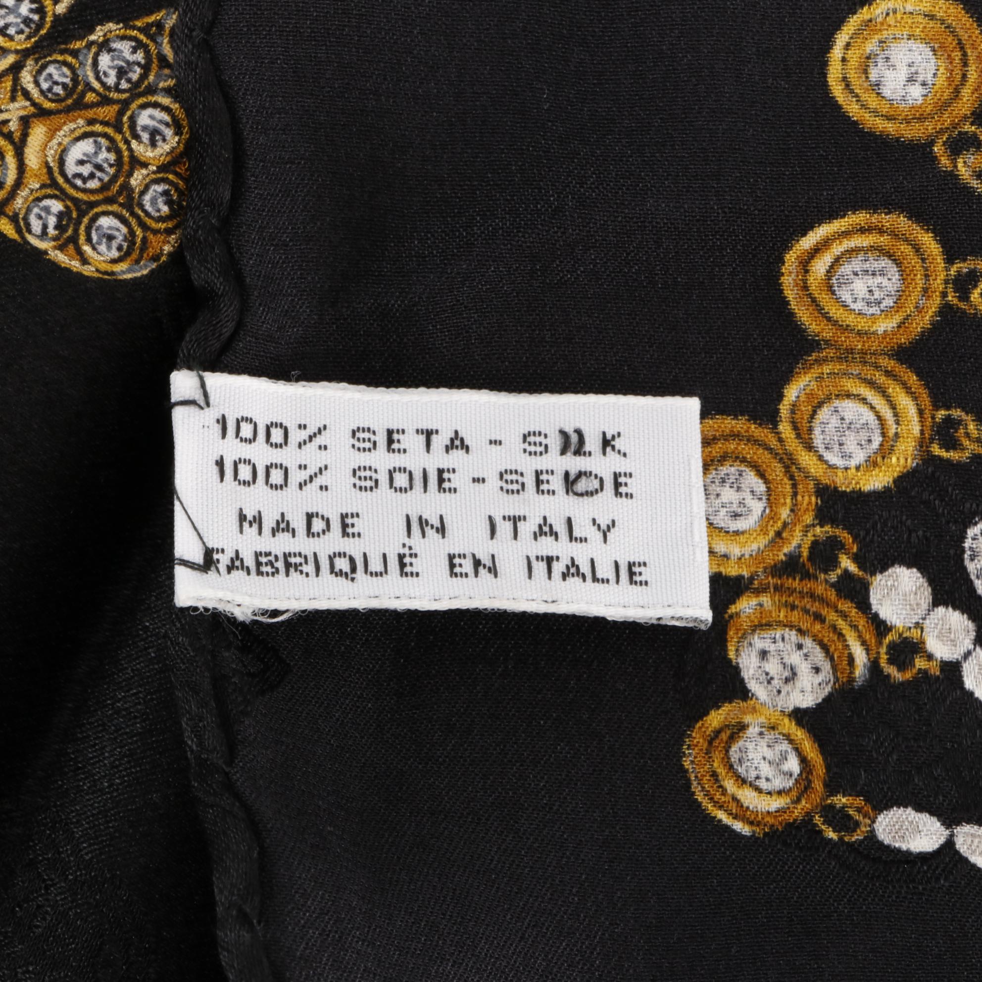 Chanel Bijoux Silk Jacquard Scarf