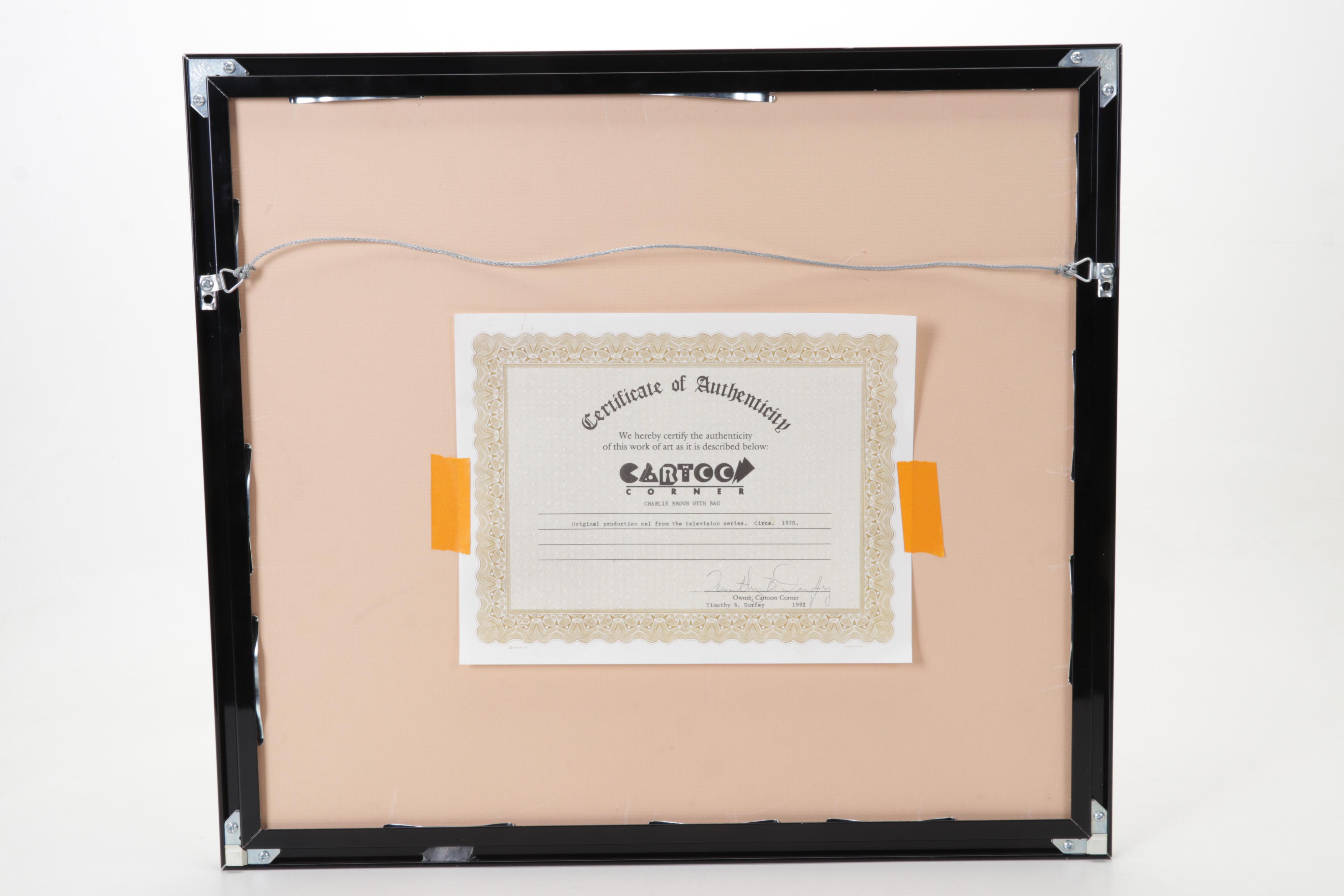 "Peanuts" Television Special Hand-Painted Animation Cel, Circa 1970