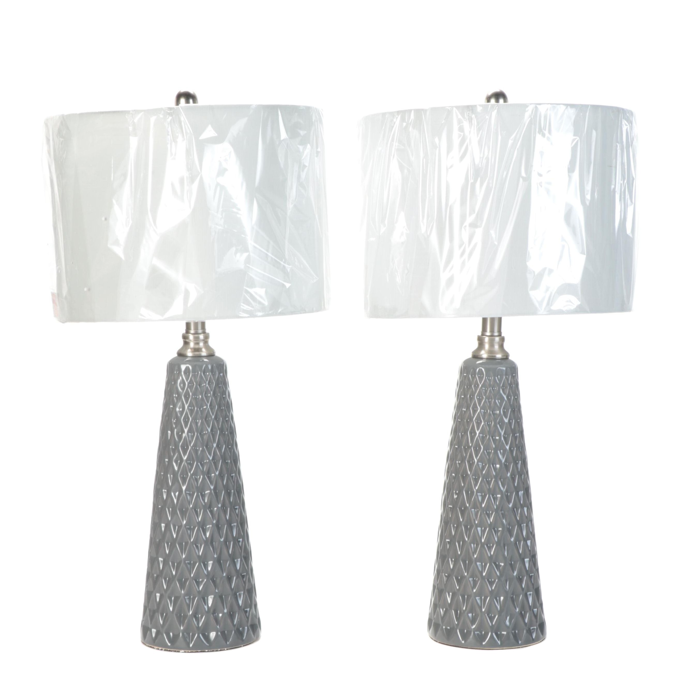 Décor Therapy "Jameson" Textured Ceramic Table Lamps