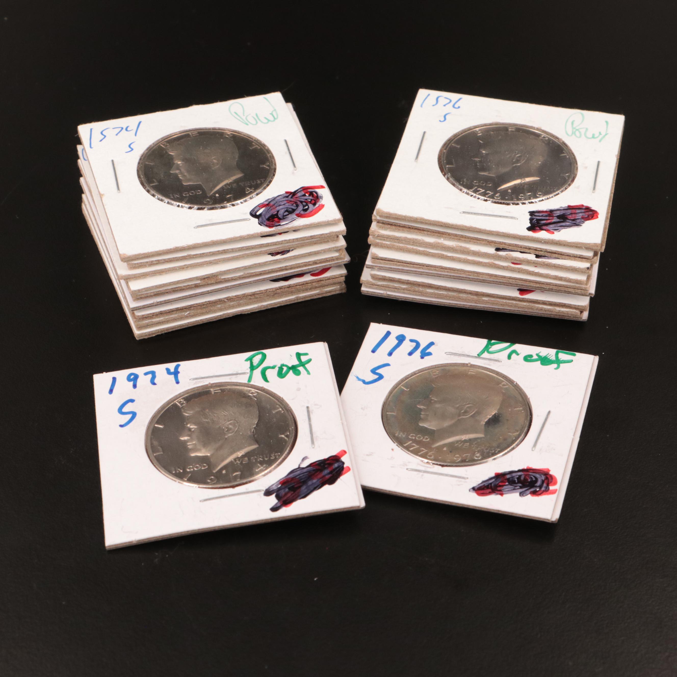 Twenty Proof Kennedy Half Dollars