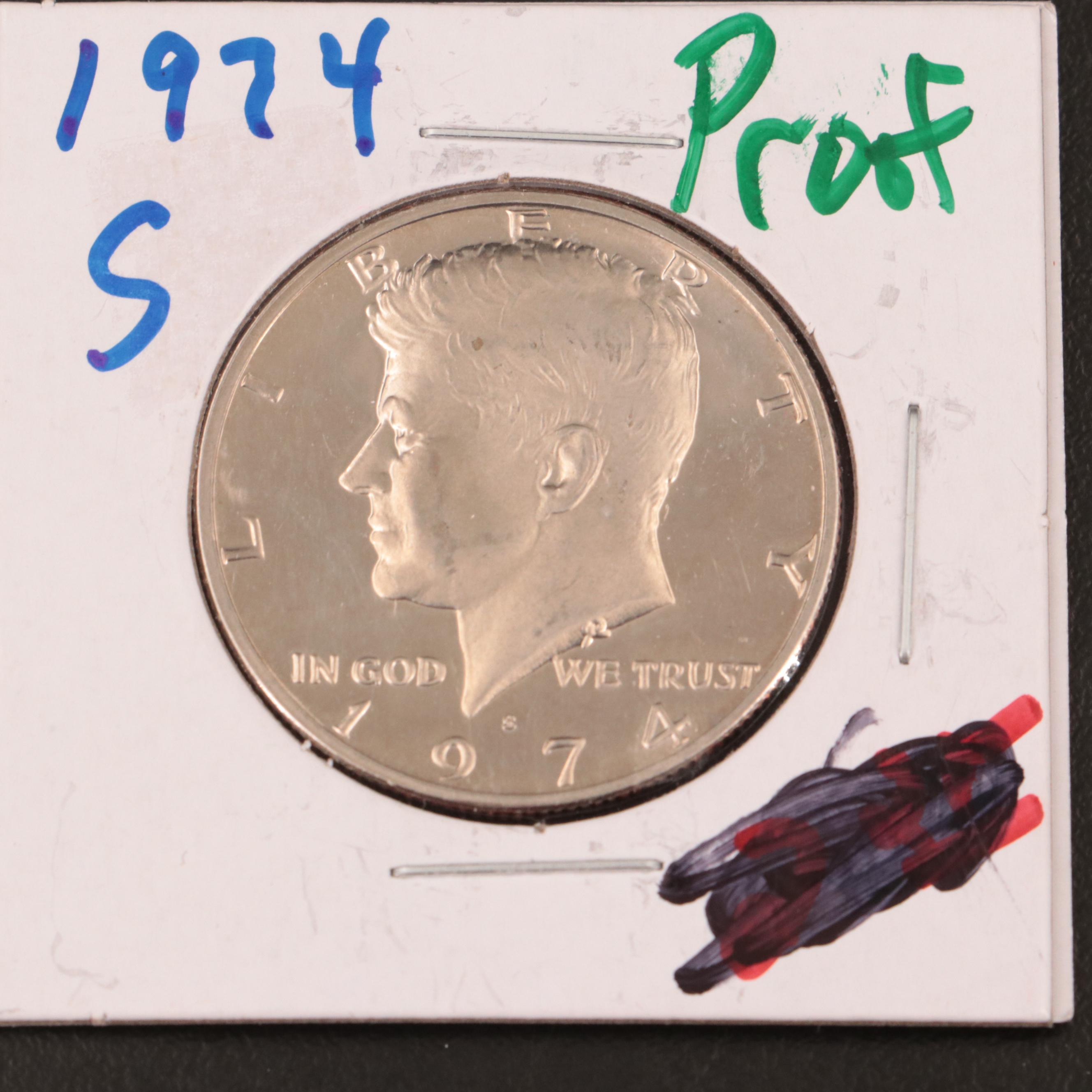 Twenty Proof Kennedy Half Dollars