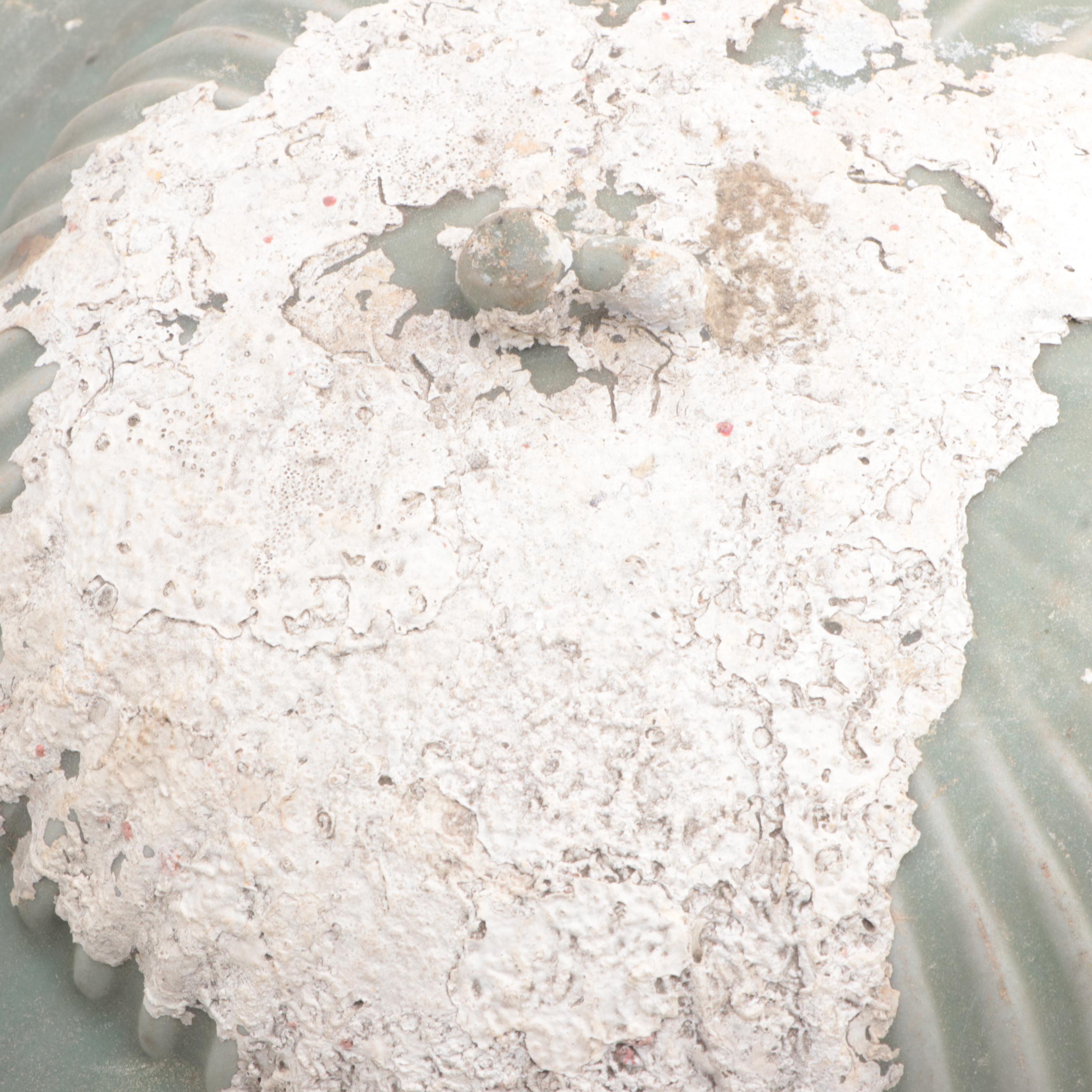 Chinese Celadon Earthenware Jar Cover, probably Song Dynasty