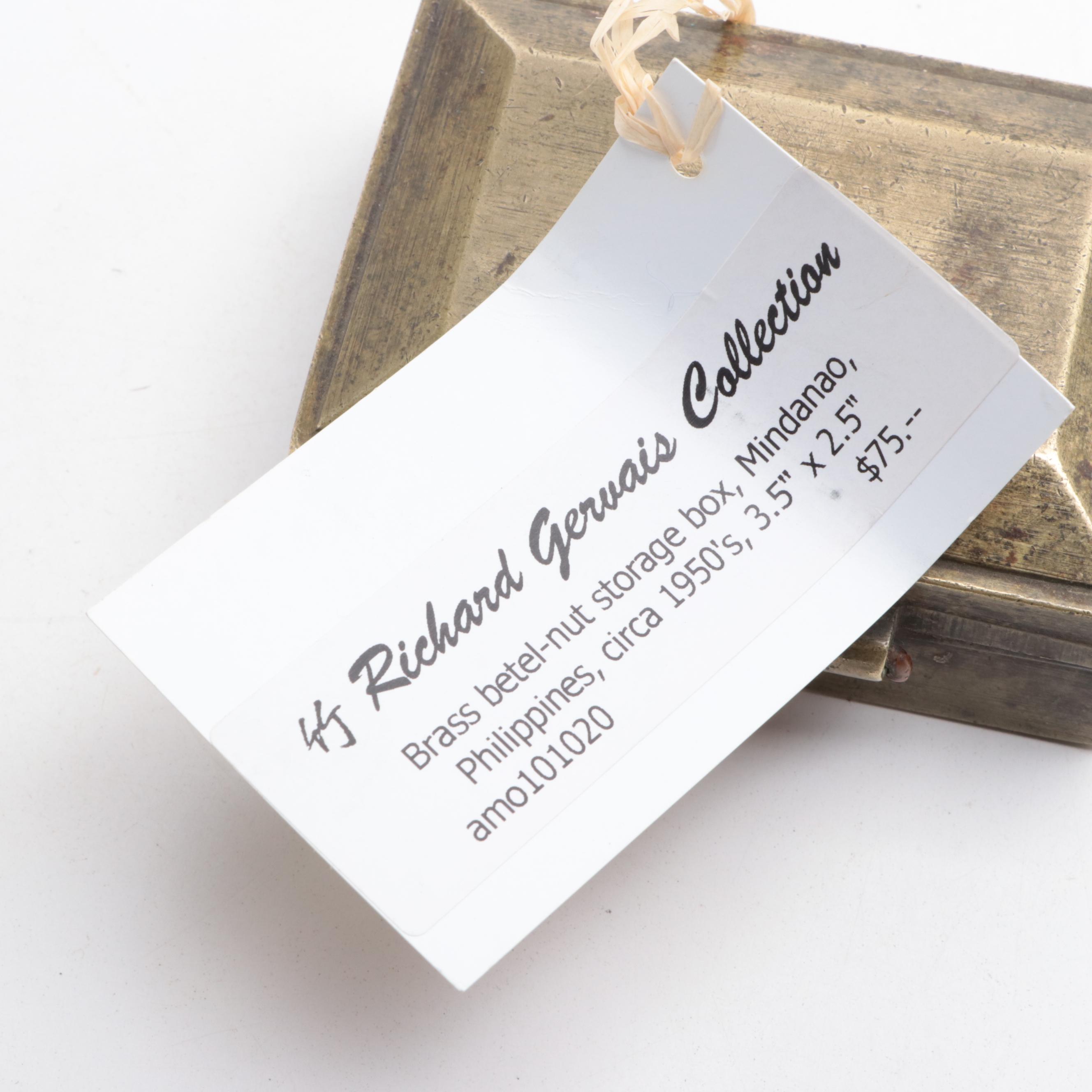 Filipino Brass Betel Nut Boxes, Early and Mid-20th Century