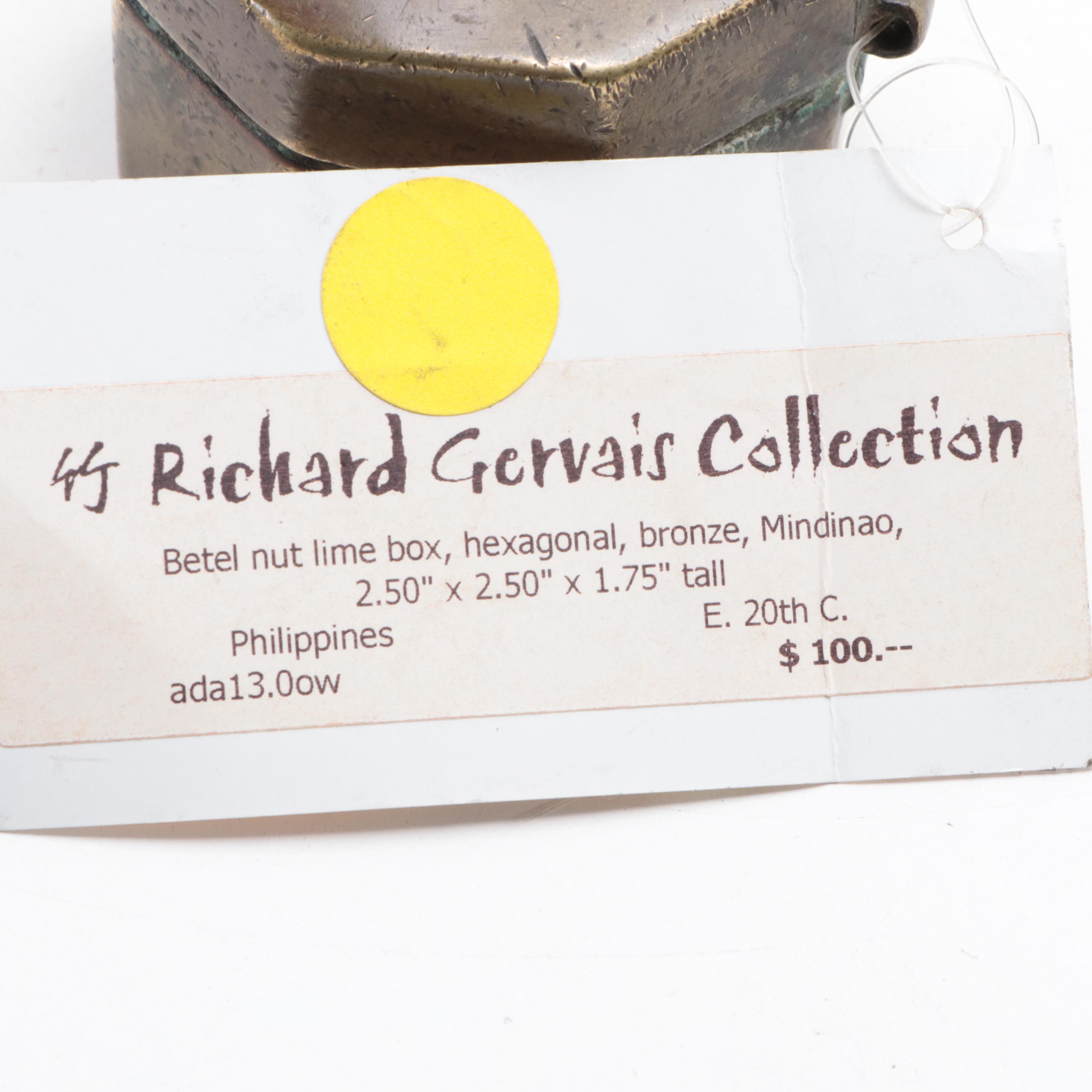 Filipino Brass Betel Nut Boxes, Early and Mid-20th Century