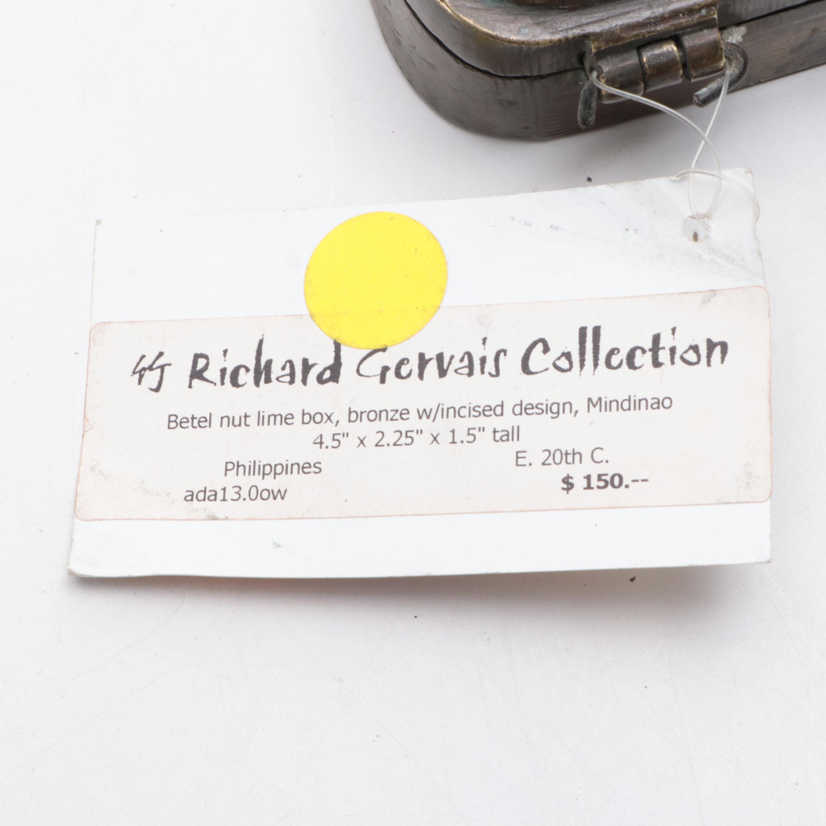 Filipino Brass Betel Nut Boxes, Early and Mid-20th Century