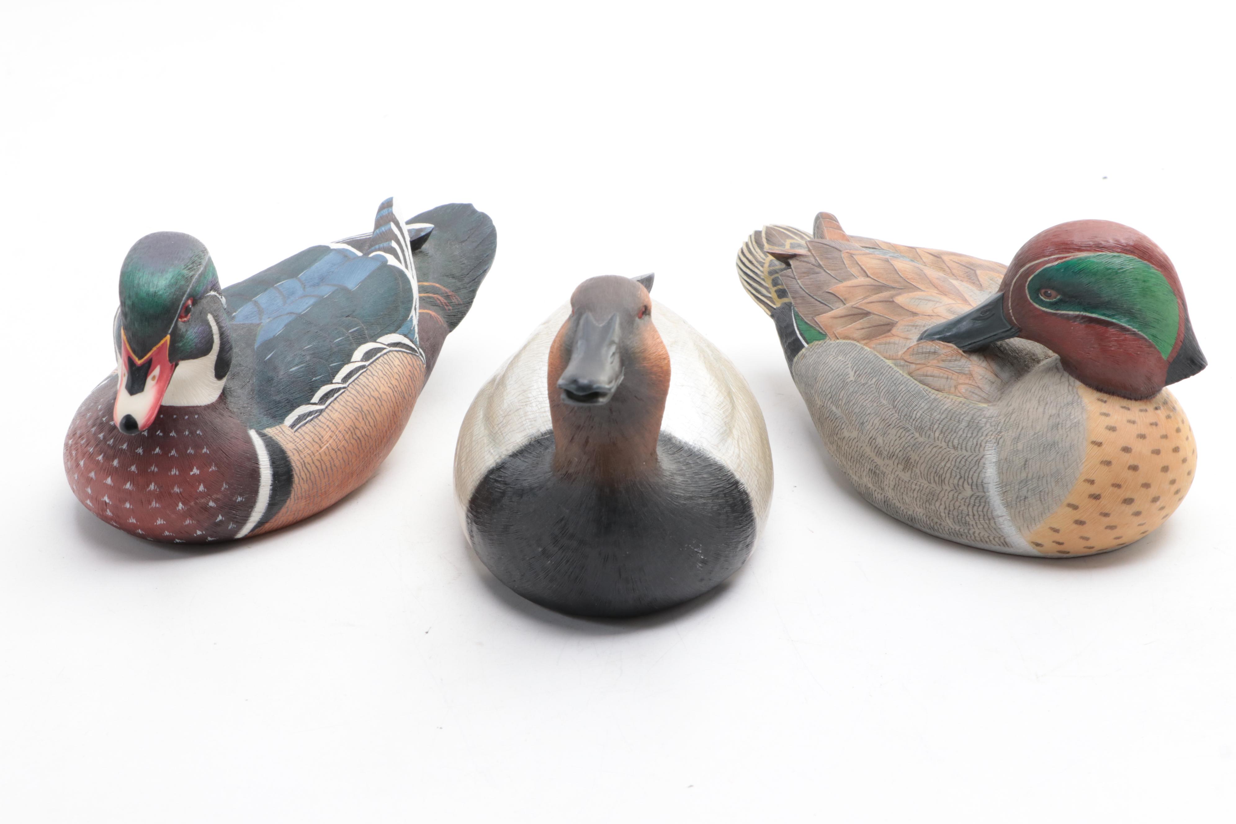 Three Danbury Mint North American Ducks by George Kruth