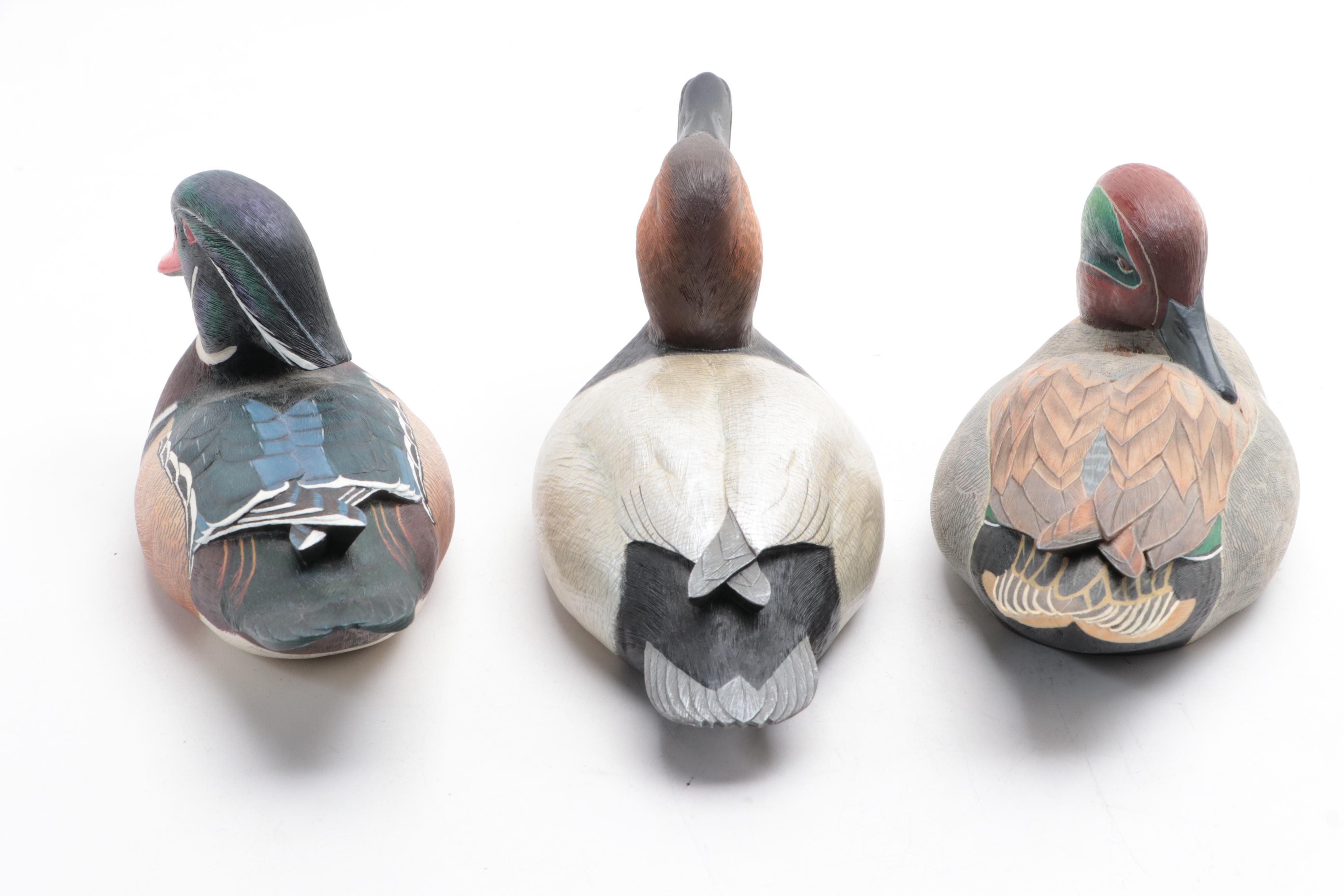 Three Danbury Mint North American Ducks by George Kruth