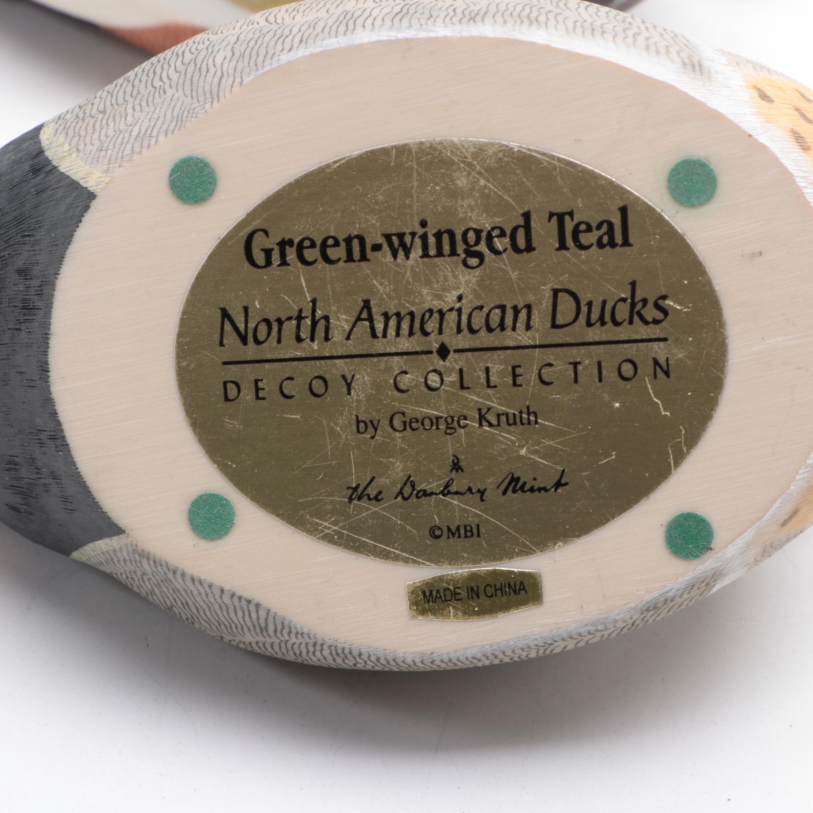 Three Danbury Mint North American Ducks by George Kruth