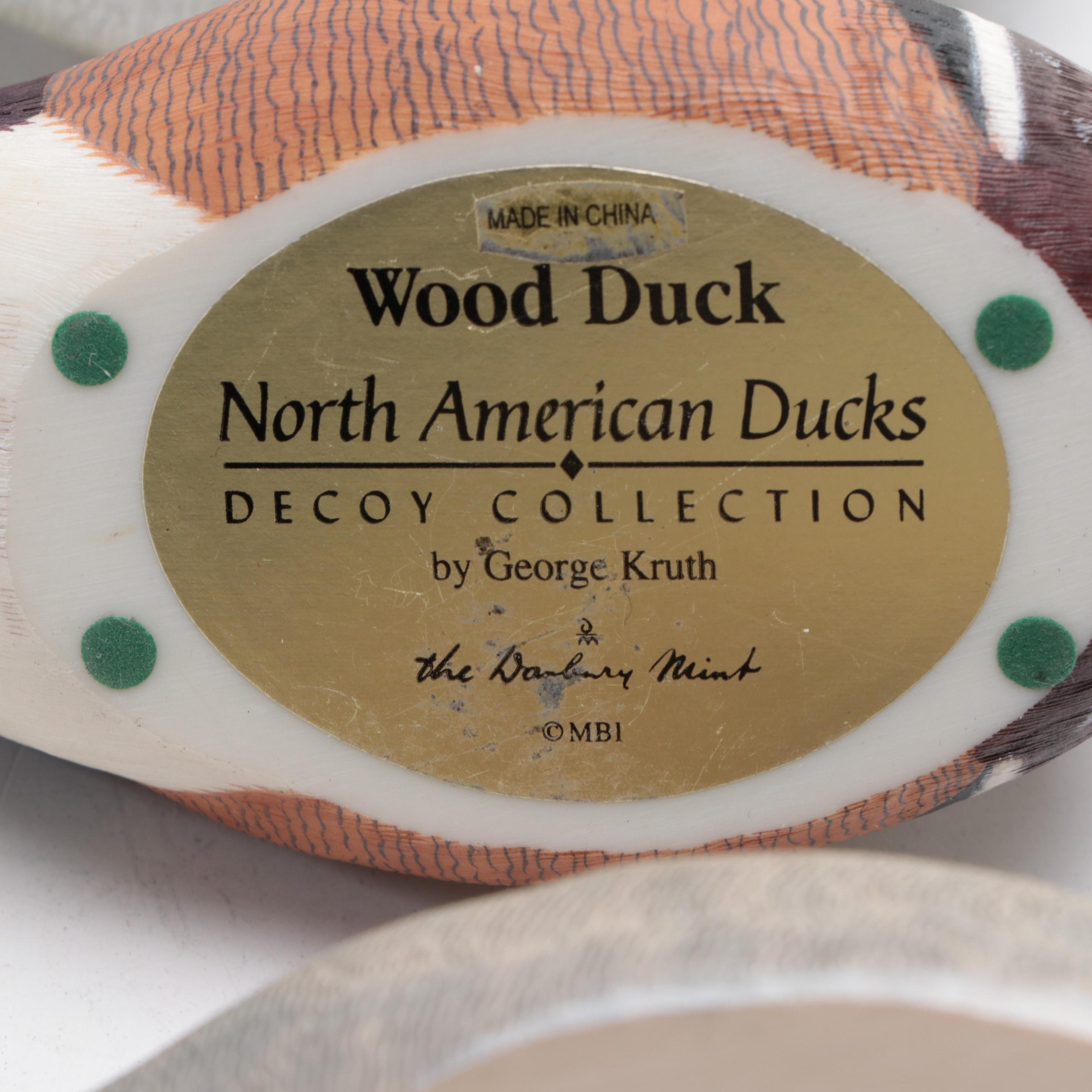 Three Danbury Mint North American Ducks by George Kruth