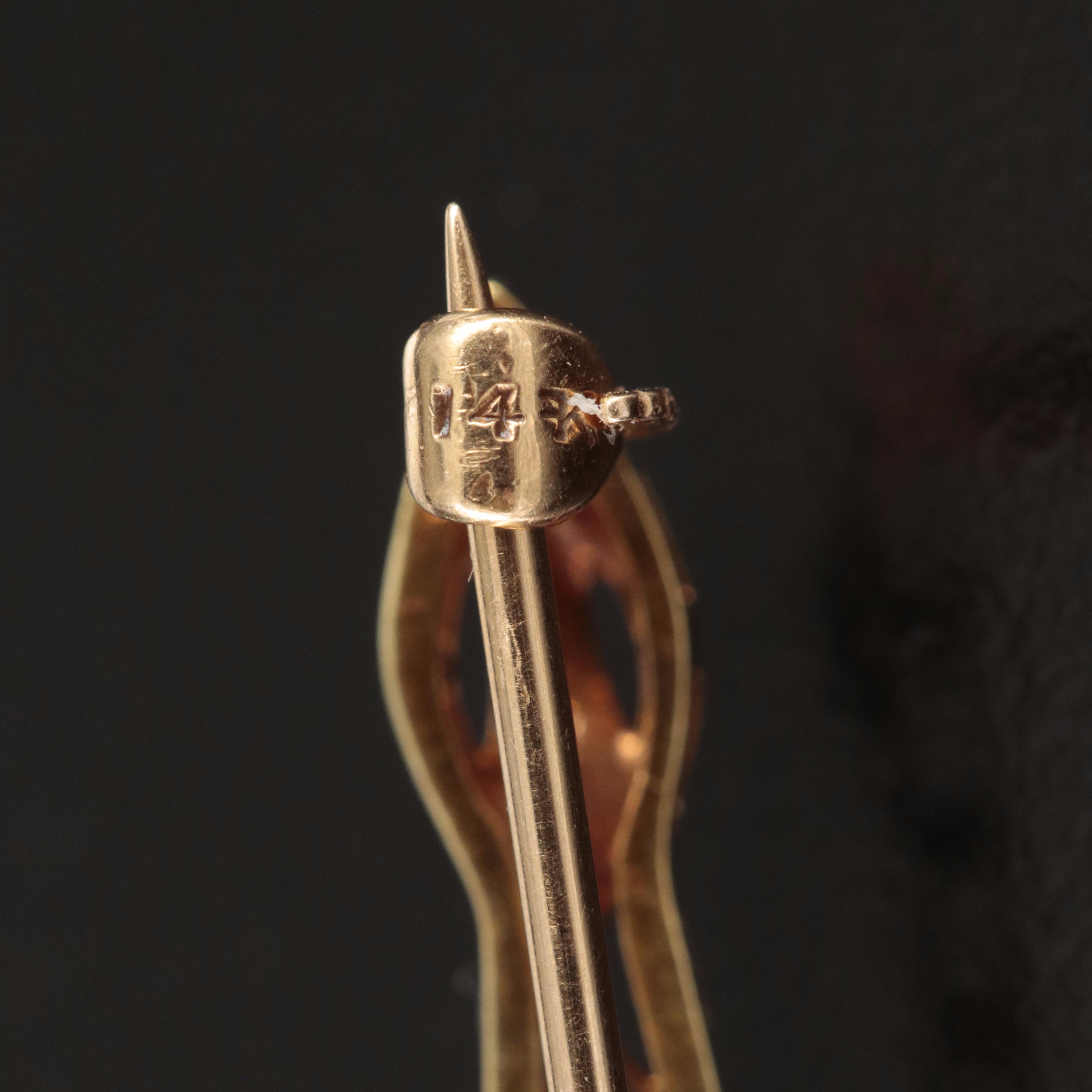 Art Deco Frank Krementz Platinum and 14K Sapphire Bar Brooch