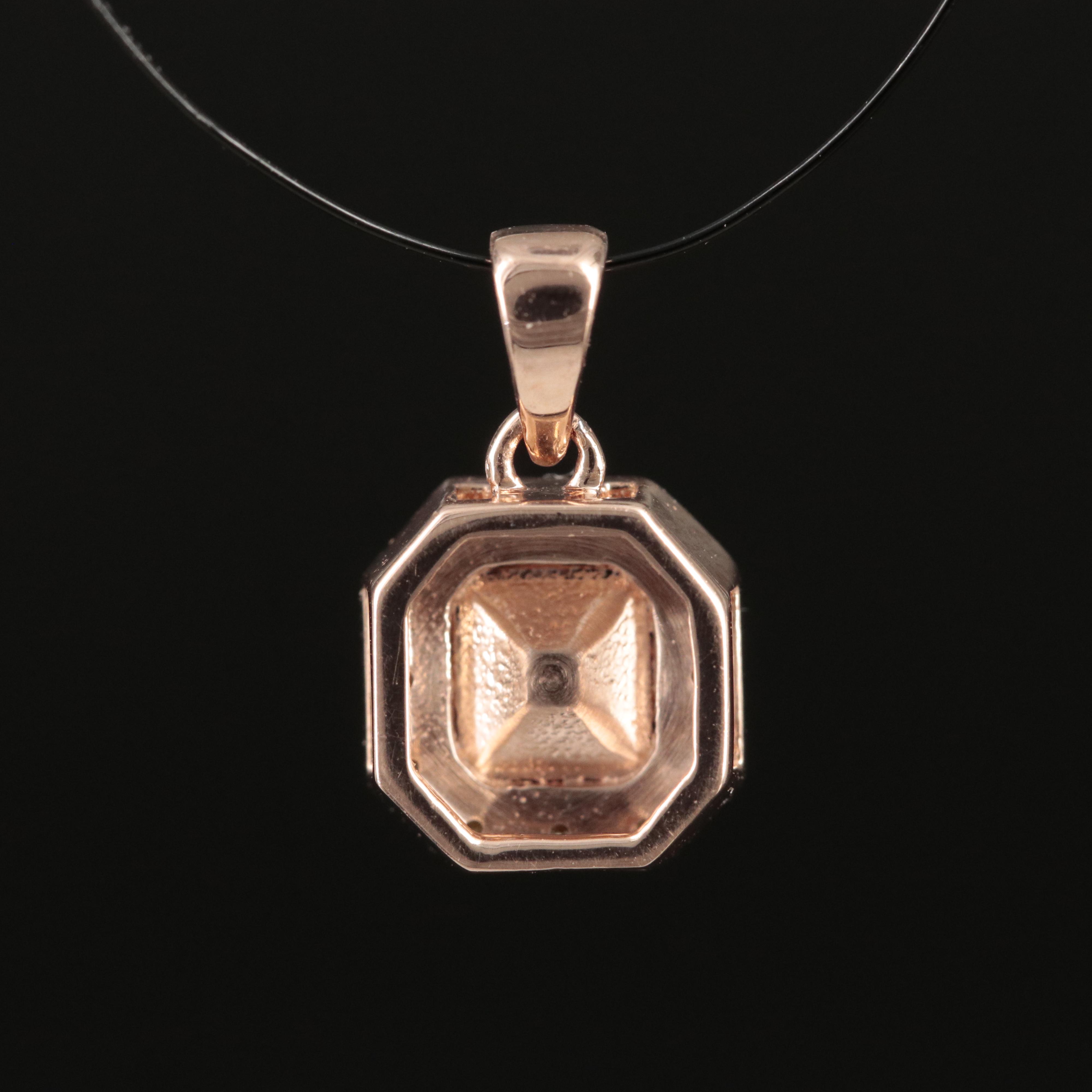 14K Rose Gold 0.22 CTW Diamond Pendant