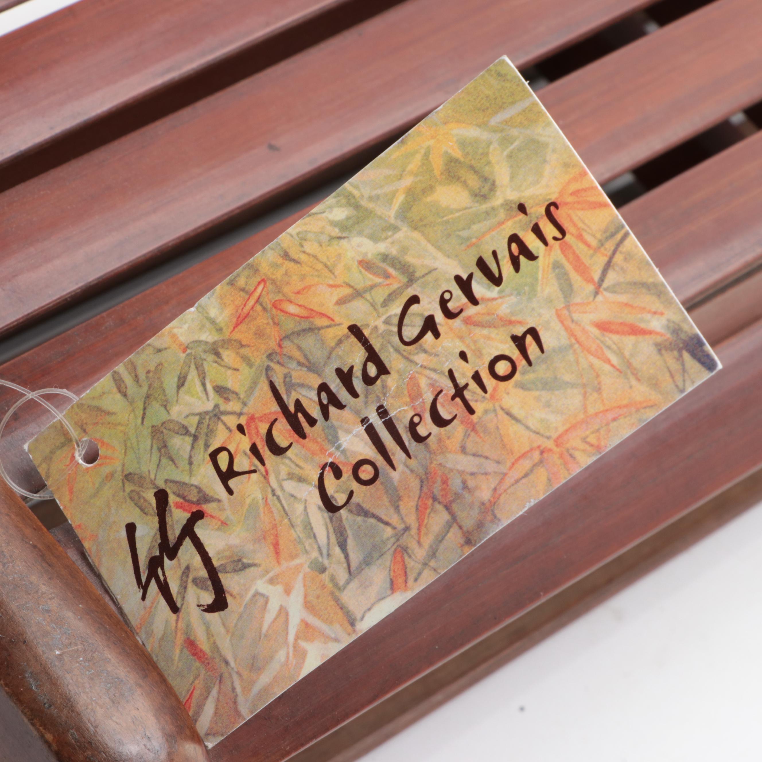 Chinese Folding Bamboo Bed Pillow, Mid-20th Century